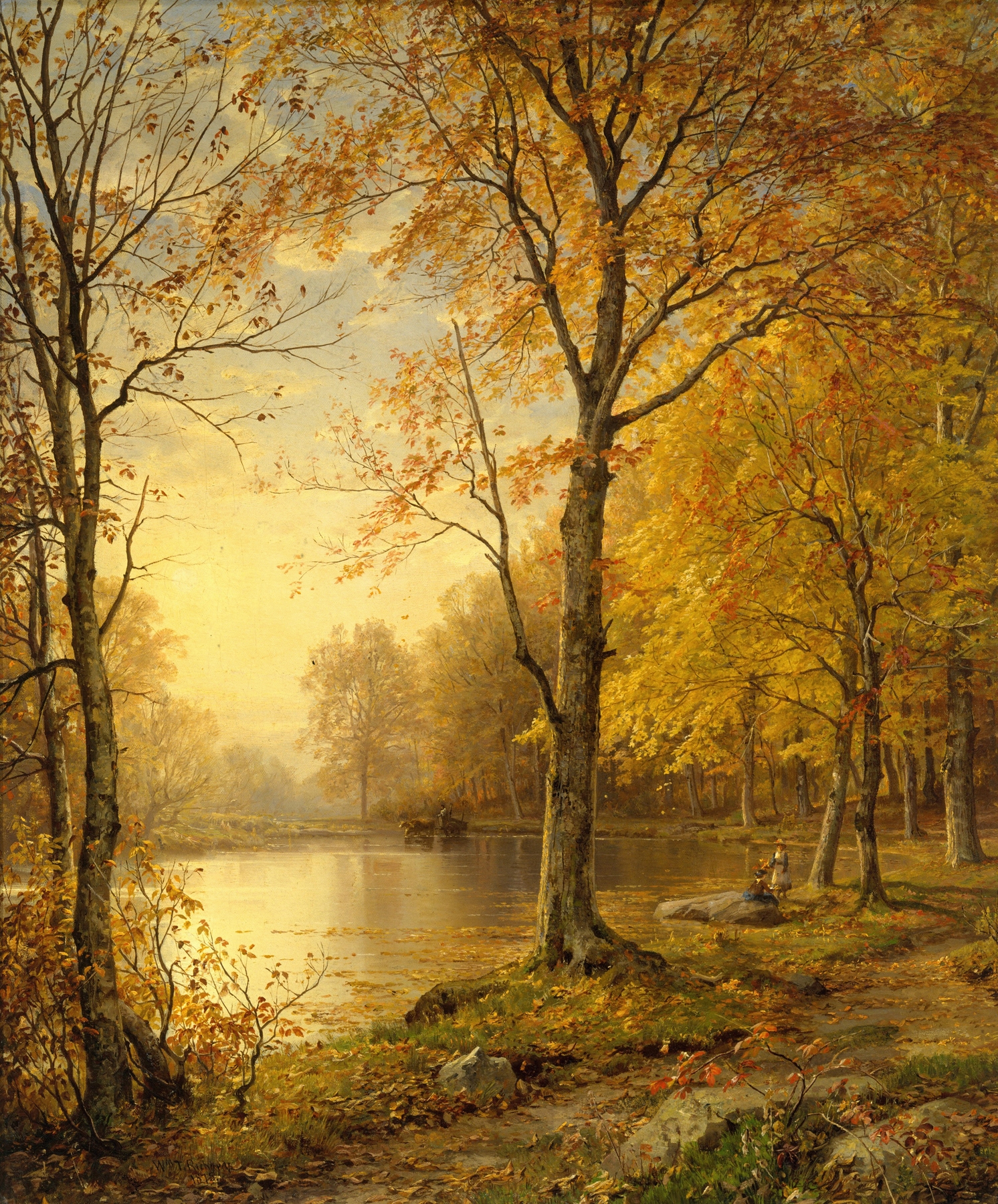 Indian Summer, by William Trost Richards, public domain