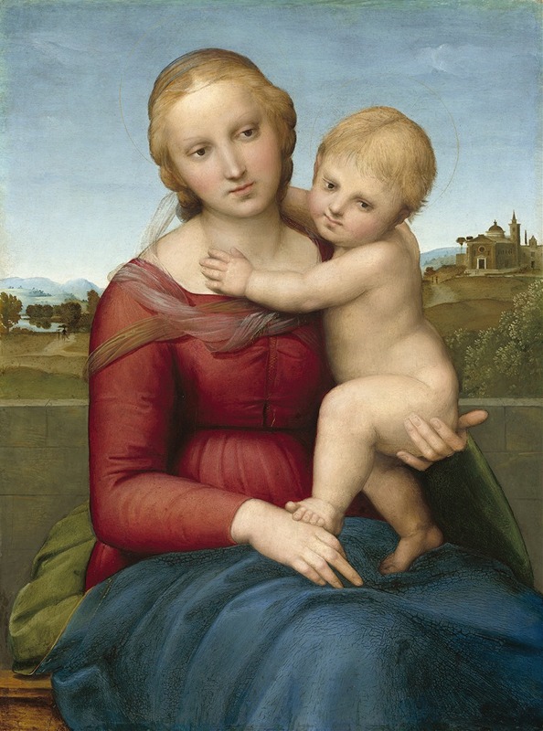 Raphael's 'The Small Cowper Madonna' features a tender depiction of the Virgin Mary and Child.
