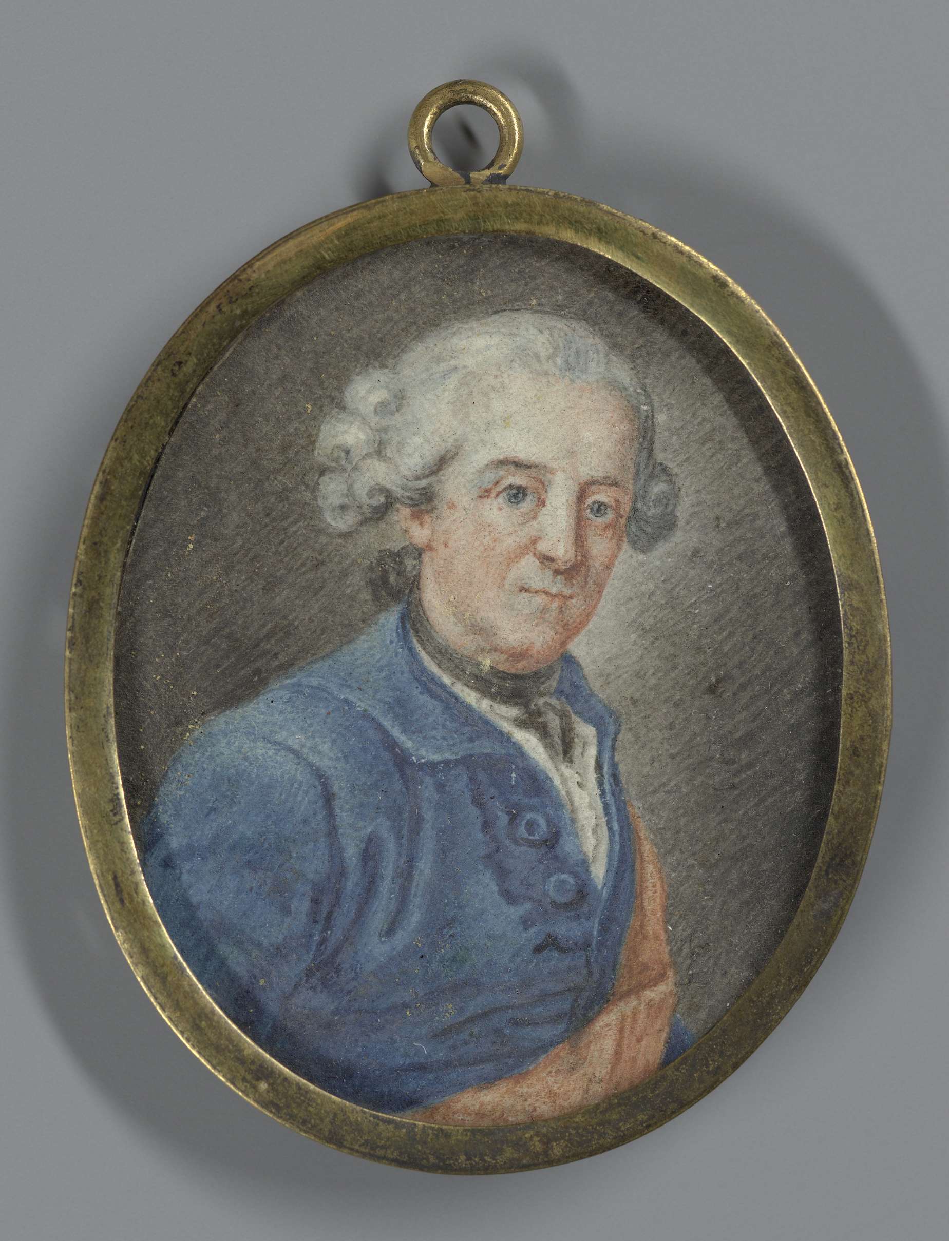 Portrait of a man, possibly Frederick II, Rococo oil painting by unknown artist