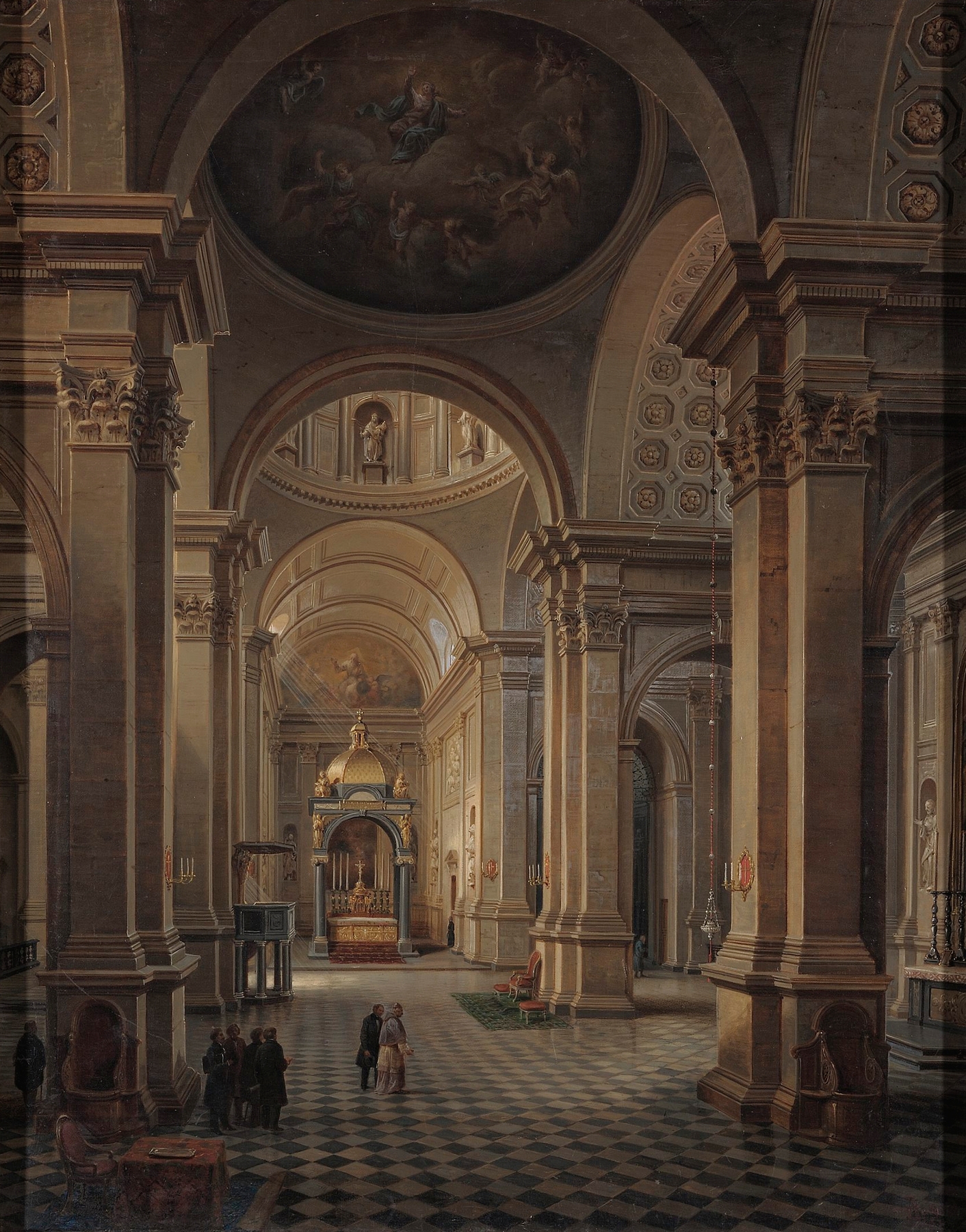 Interior of the All Saints Church in Warsaw, by Marcin Zaleski, public domain