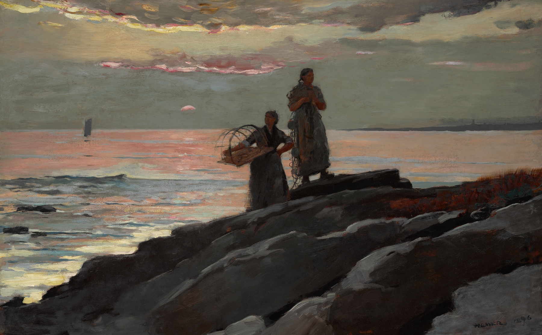 Saco Bay, by Winslow Homer, public domain