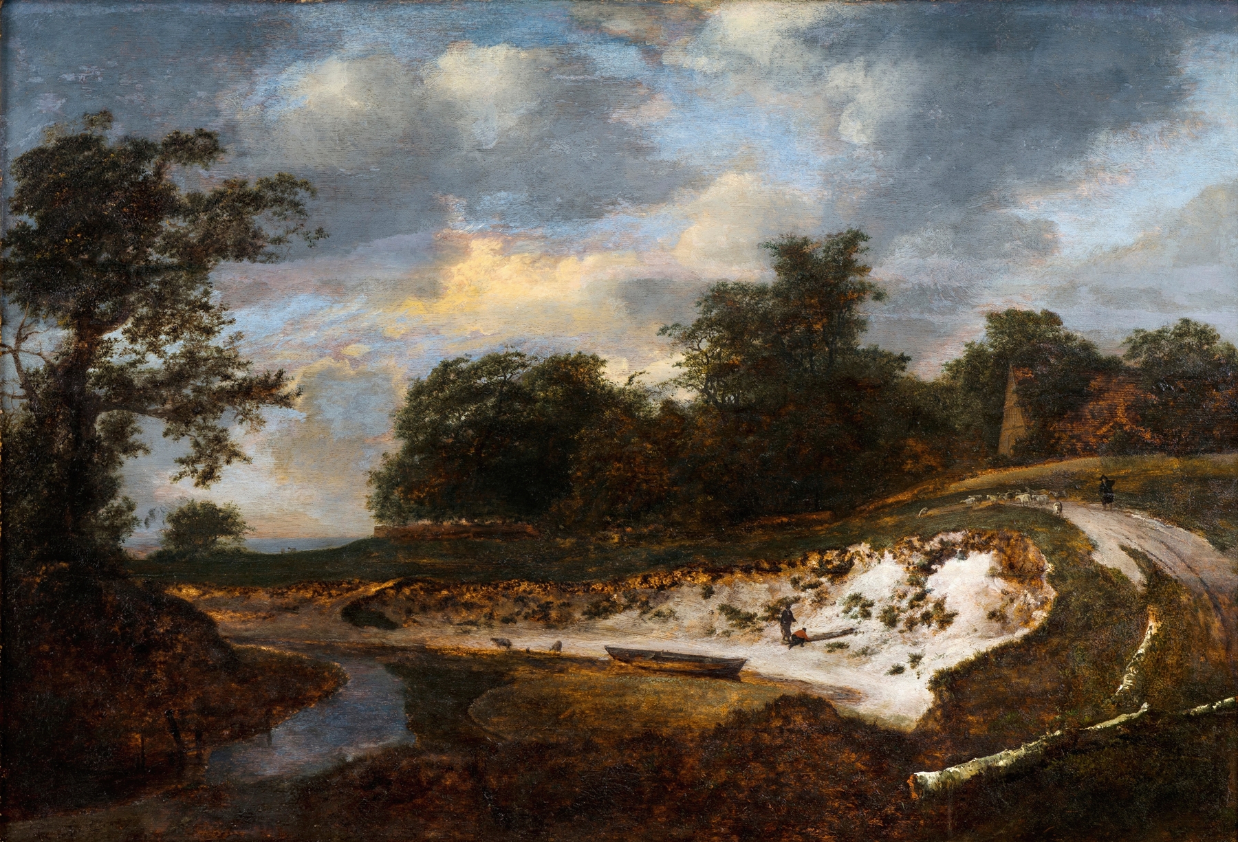 Sandy Cliff, by Jacob van Ruisdael, public domain