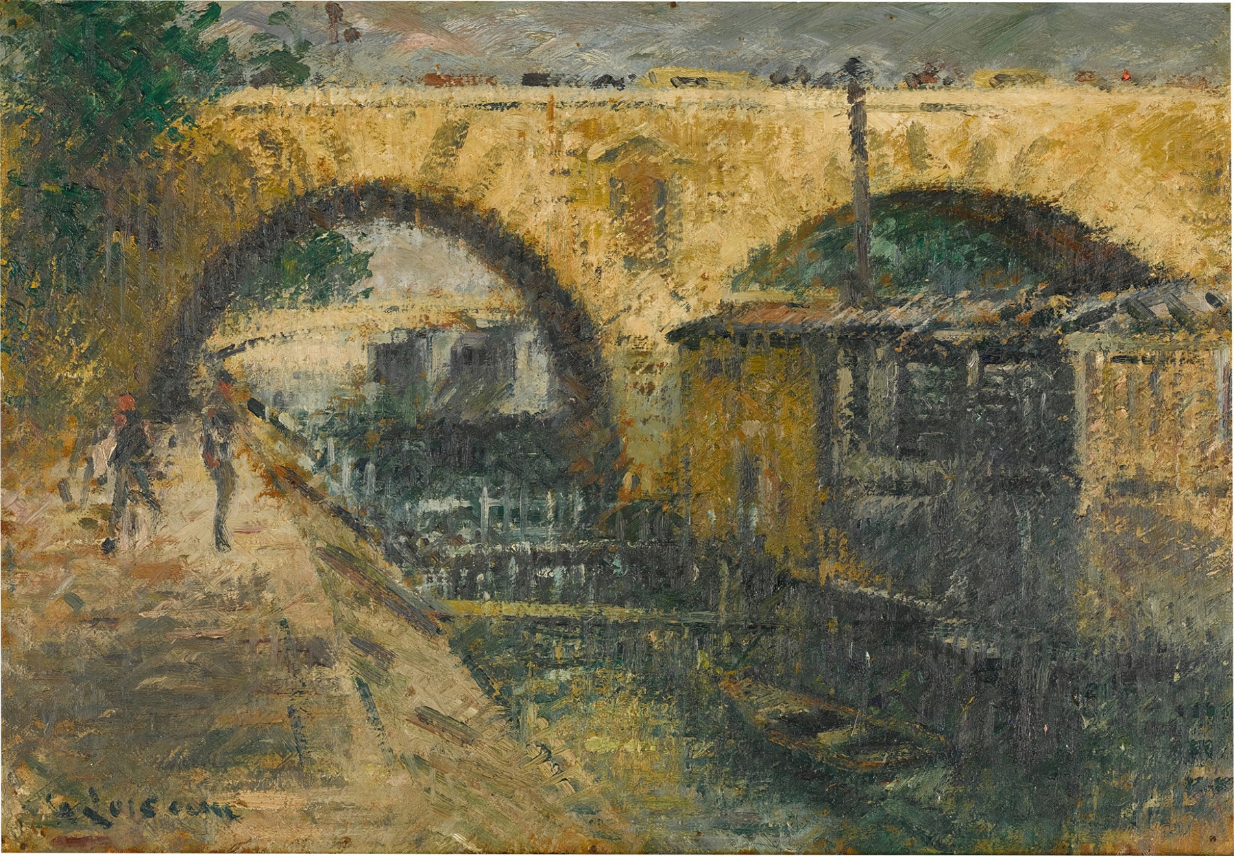Pont Marie, Paris, by Gustave Loiseau, public domain