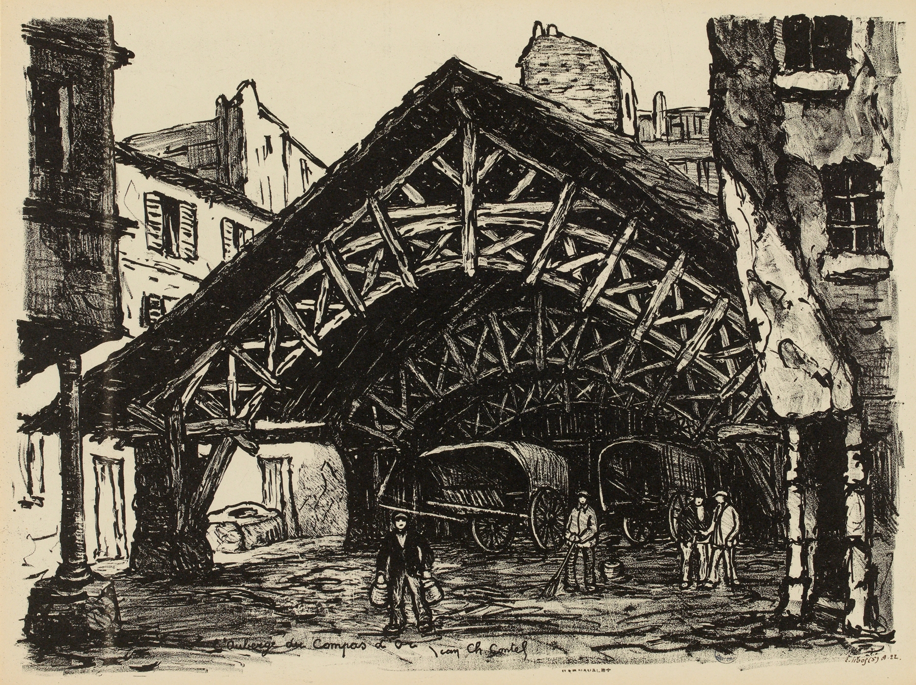 L’Auberge du Compas d’or, by Jean-Charles Contel, public domain