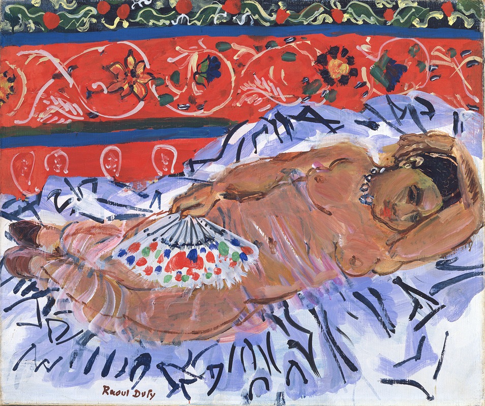 Raoul Dufy's 'The Hindu Model' showcases vibrant colors and a unique portrayal of figures.