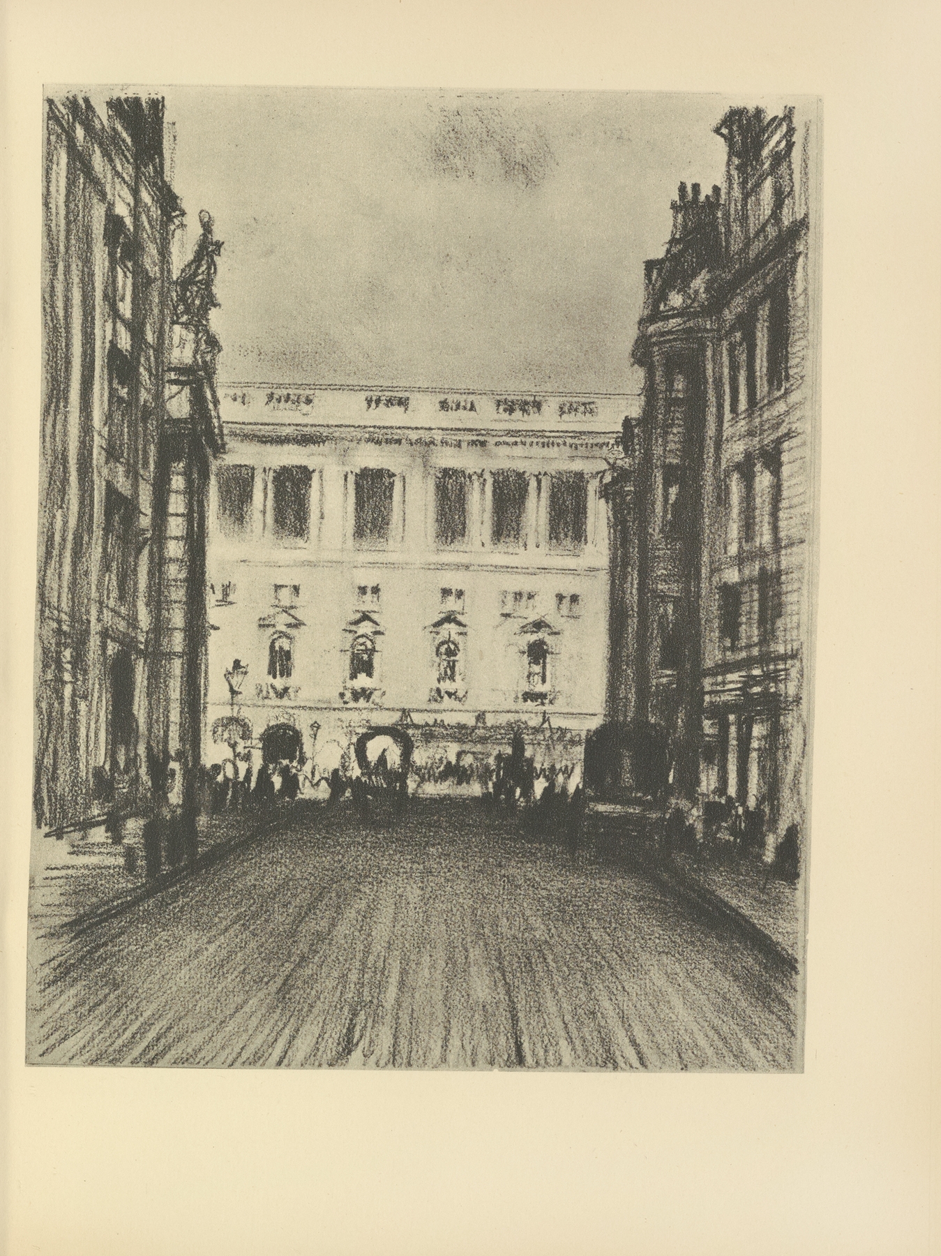 The Gaiety, by Joseph Pennell, public domain