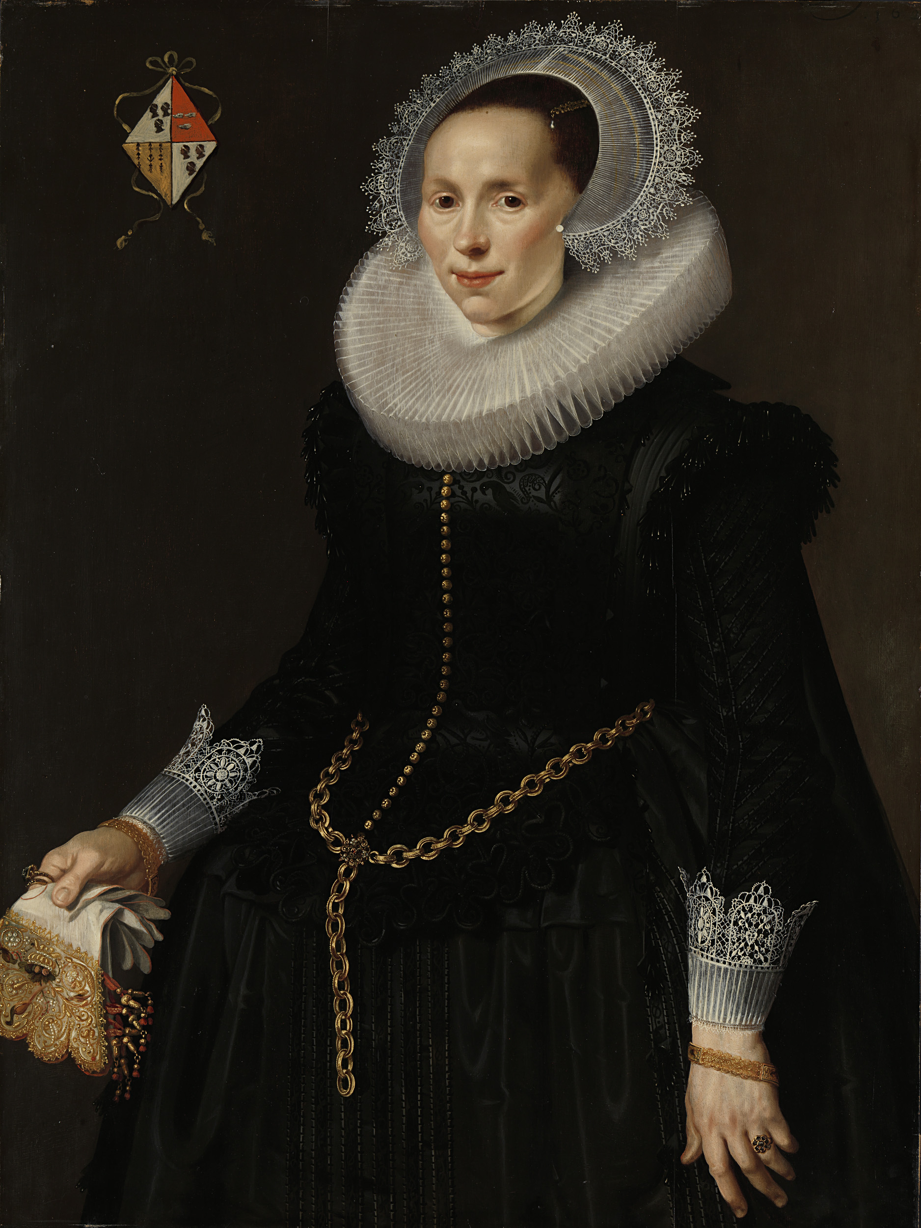 Portrait of Johanna le Maire, oil on panel by Nicolaes Eliasz Pickenoy