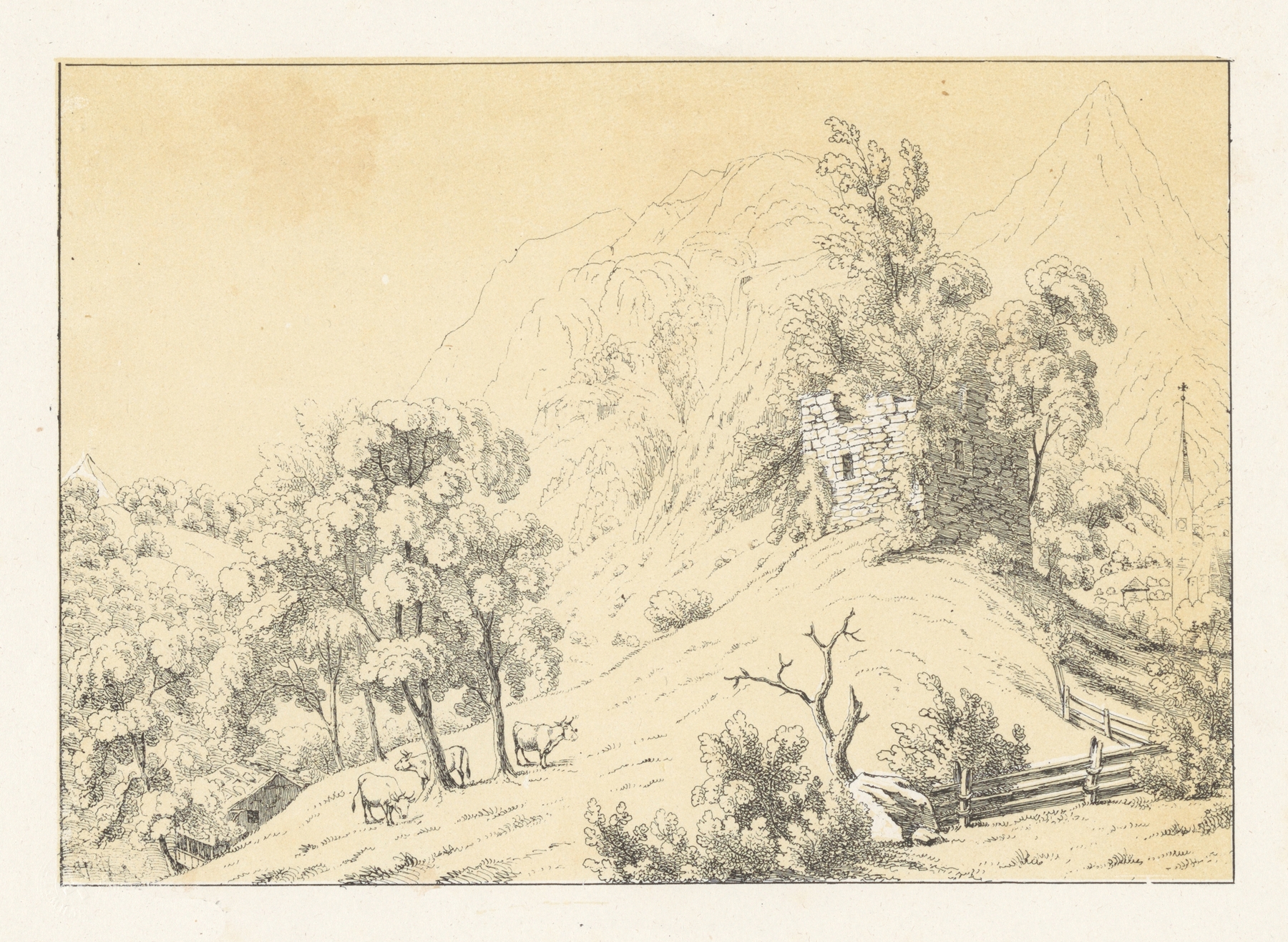 Rudenz by Johann Friedrich Wagner, oil painting depicting a figure in shadow and light.