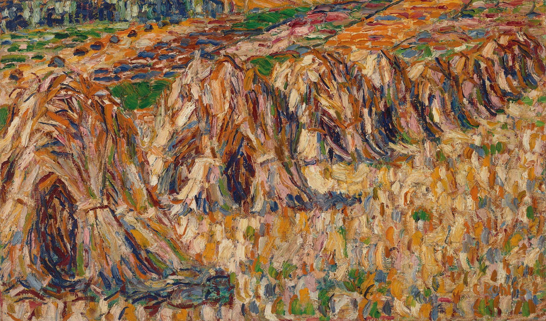 Kornfeld, by Christian Rohlfs, public domain