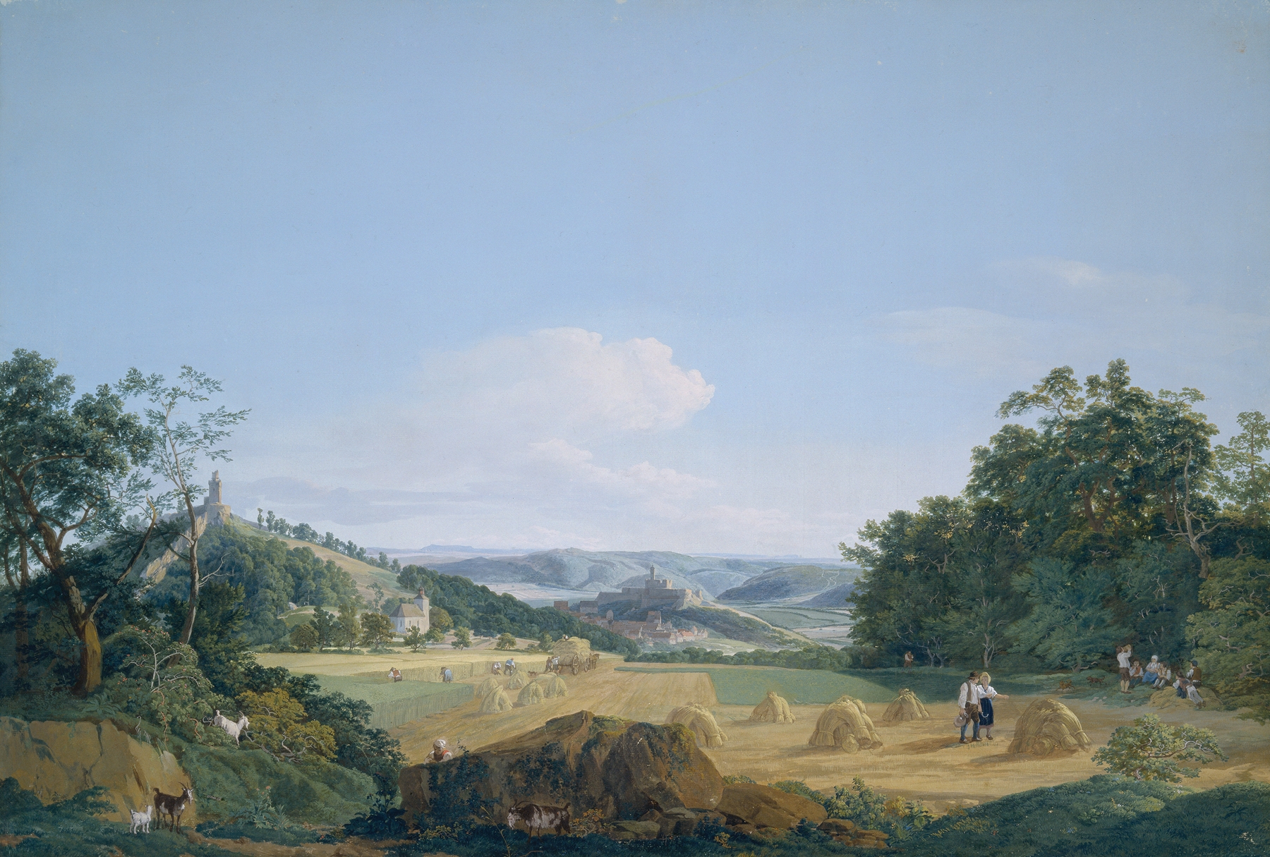 Königstein und Falkenstein im Taunus, by Anton Radl, public domain
