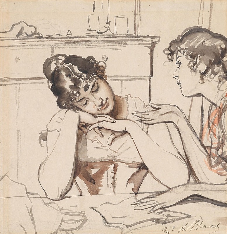 Eugen von Blaas's 'Der Brief' captures a moment of intimate communication.