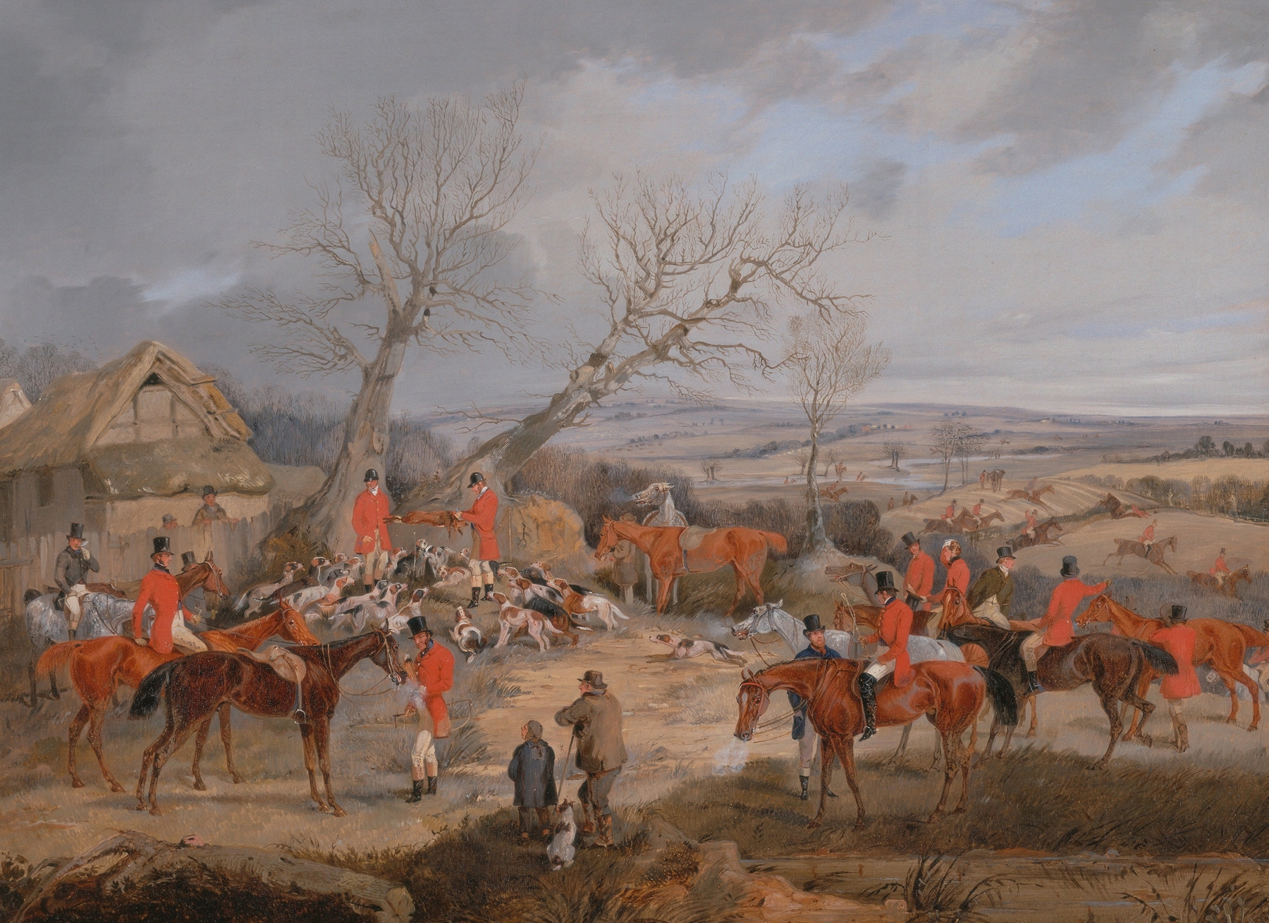 Hunting Scene: The Kill, by Henry Thomas Alken, public domain