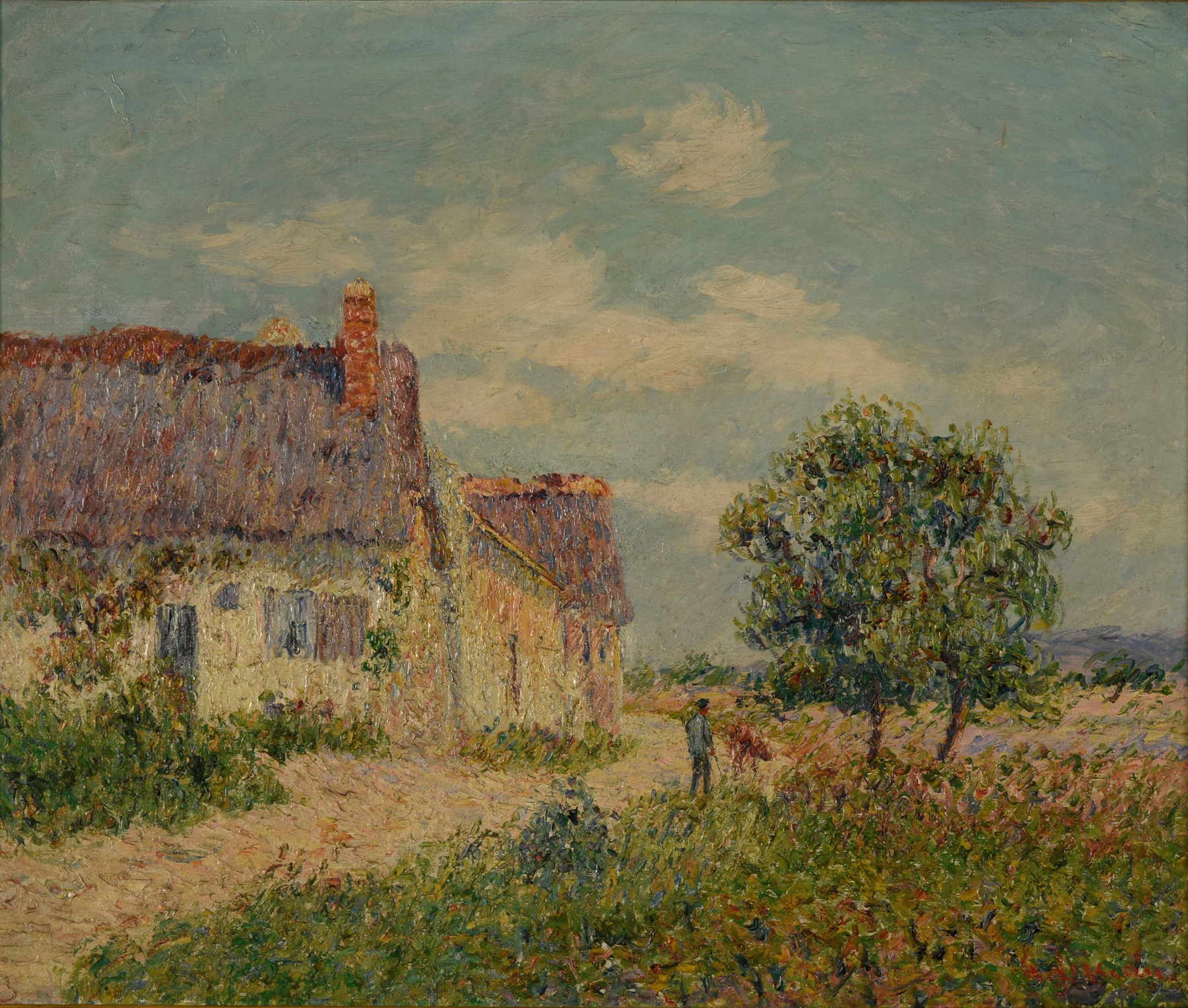 Chaumière au Vandreuil, by Gustave Loiseau, public domain
