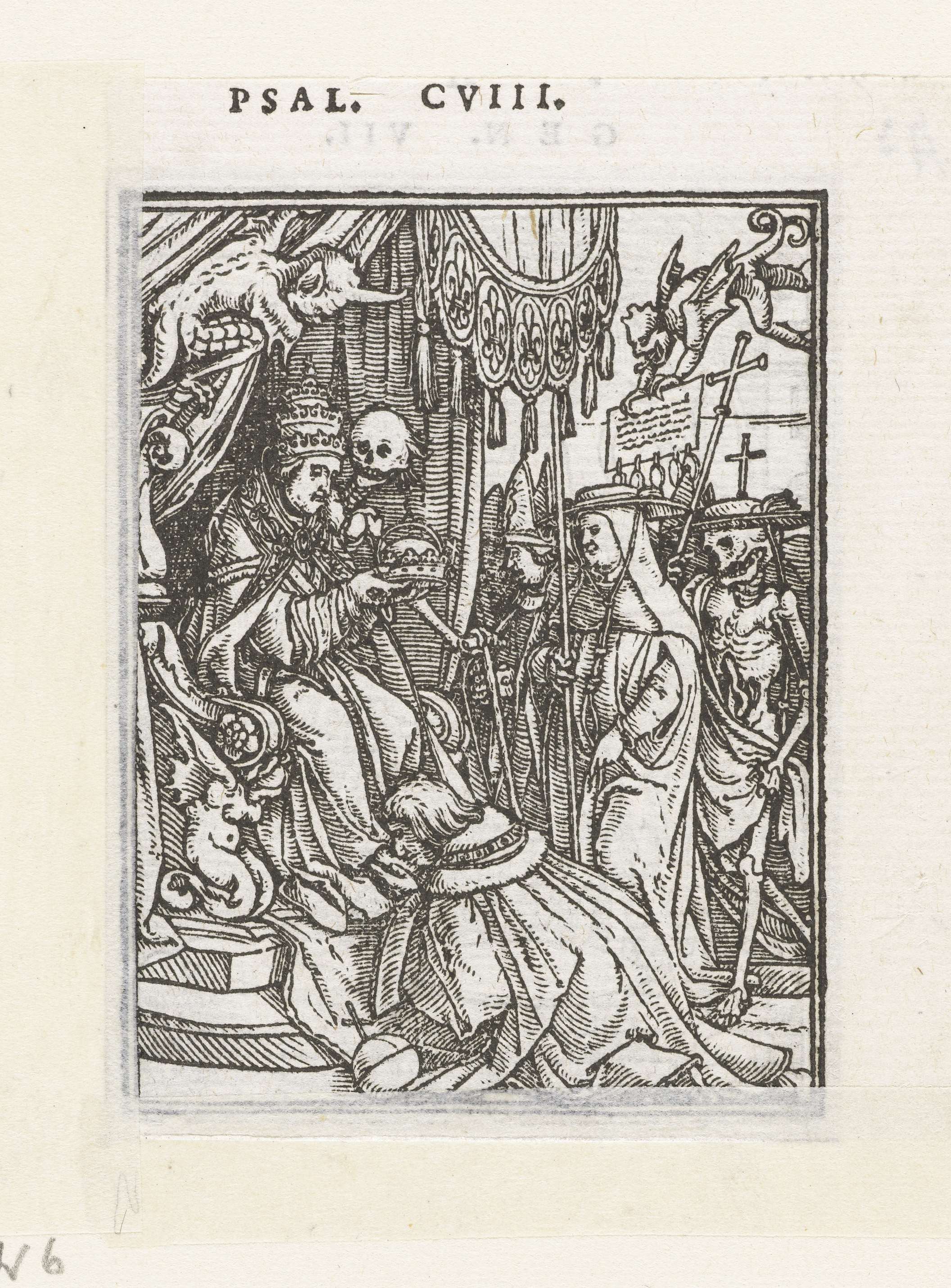 Paus en de Dood, by Hans Holbein (II), public domain