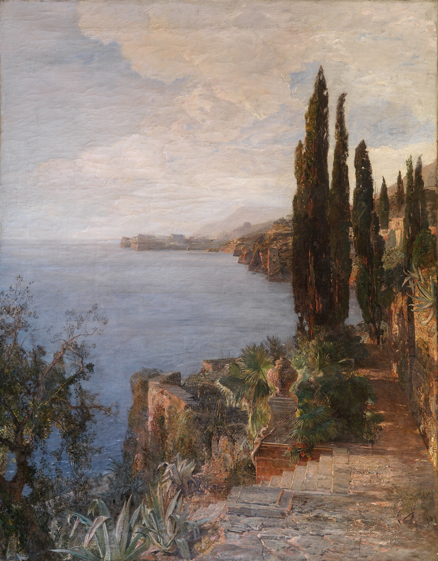 An der dalmatinischen Küste bei Ragusa, by Emil Jakob Schindler, public domain