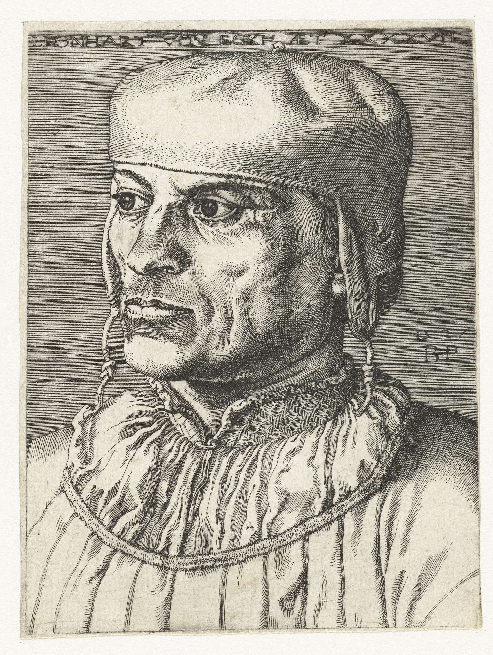 Portret van kanselier Leonhard von Eck, by Barthel Beham, public domain