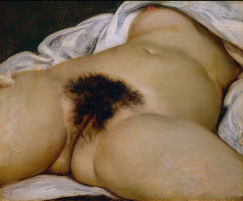 Gustave Courbet's 'Origin of the World' presents a striking depiction of female anatomy.
