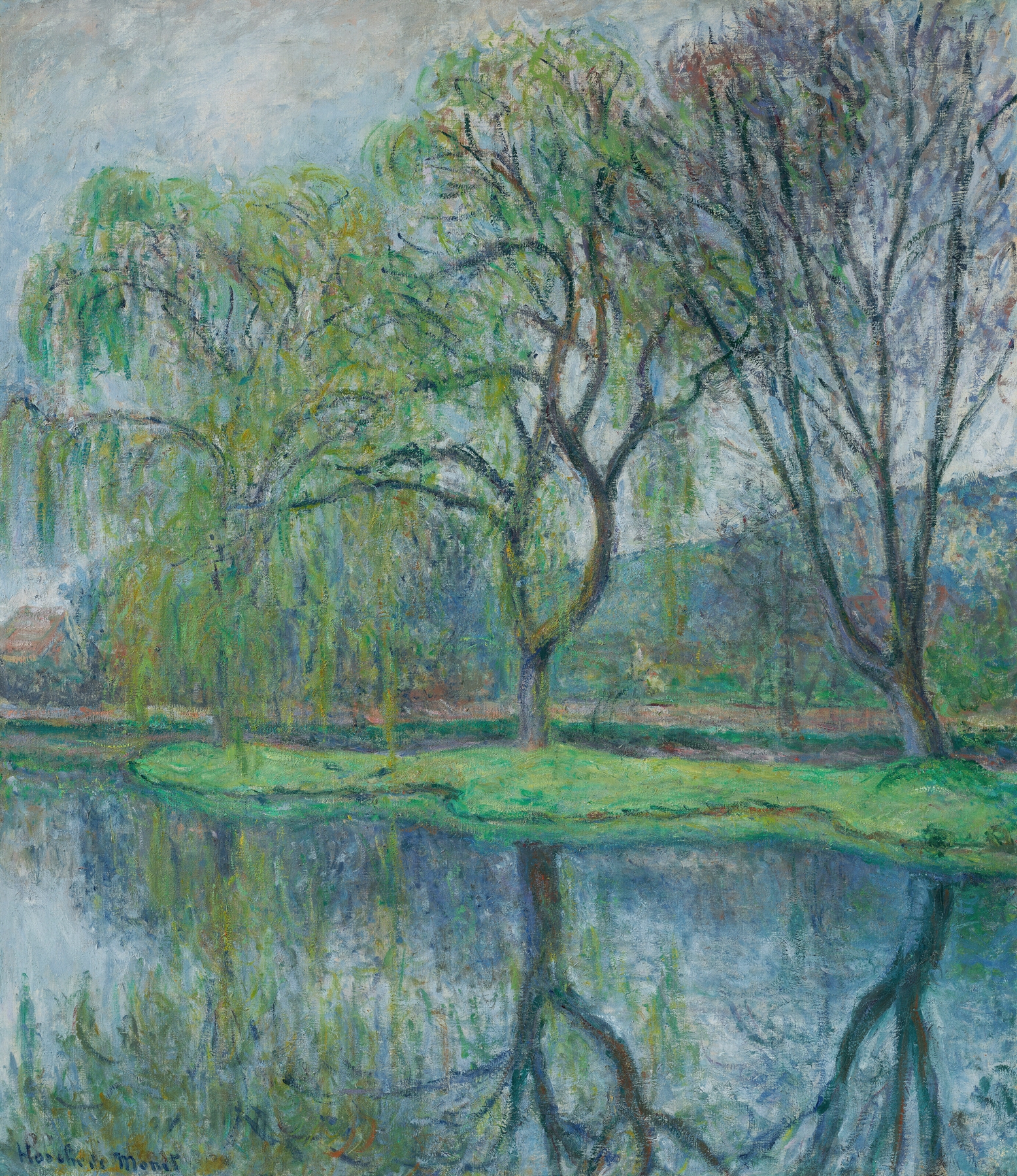 Les grands arbres au bassin (Giverny), by Blanche Hoschedé-Monet, public domain