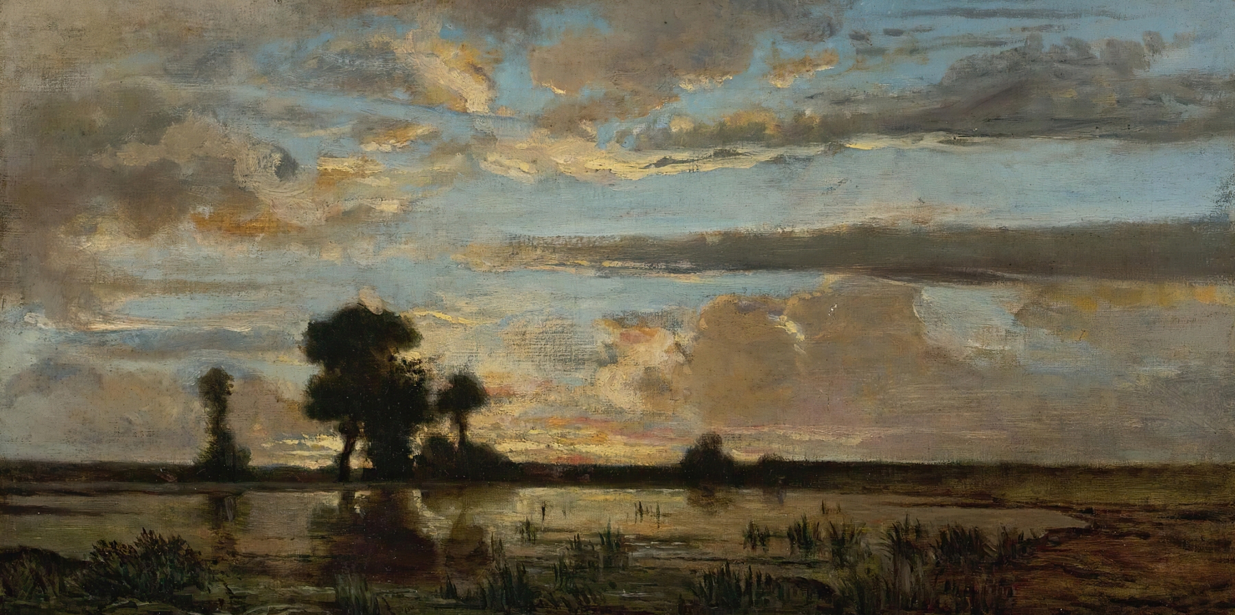 Soleil Couchant, by Théodore Rousseau, public domain