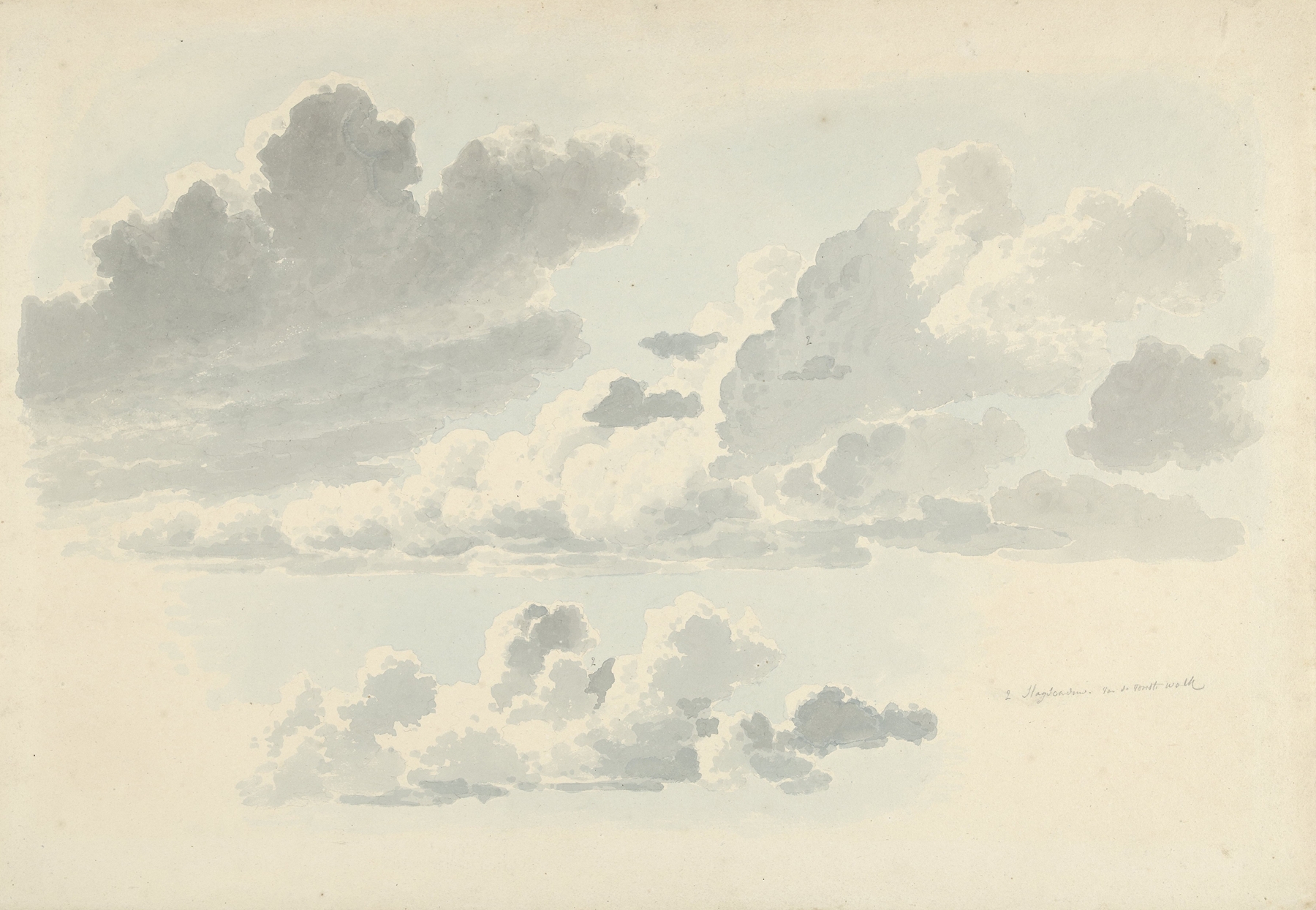 Wolkenstudies, by Josephus Augustus Knip, public domain