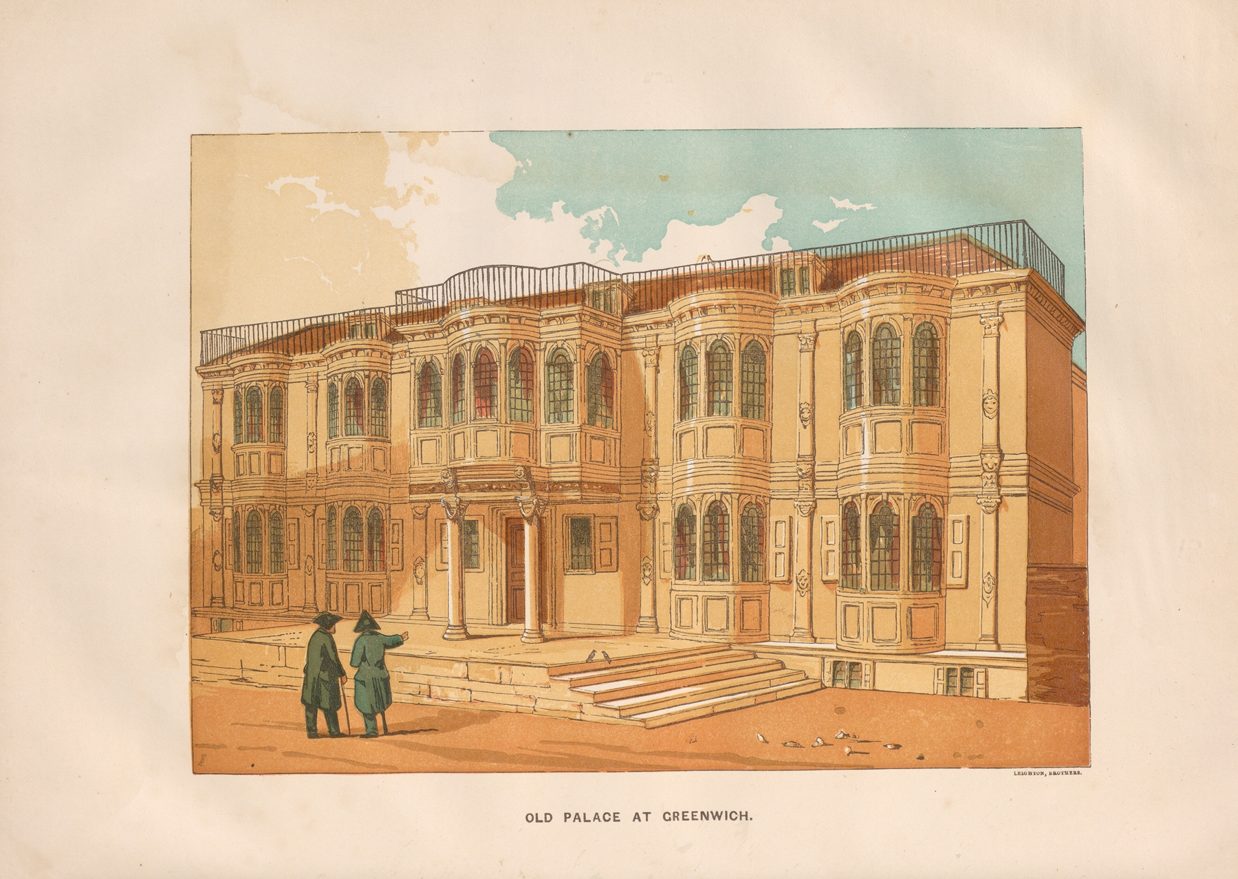 Old Palace at Greenwich, by Charles Knight, public domain