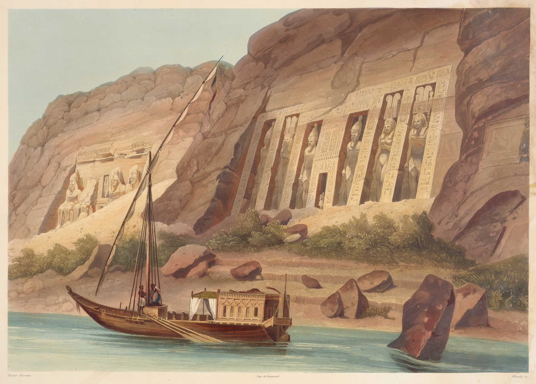 Ibsamboul, by Hector Horeau, public domain