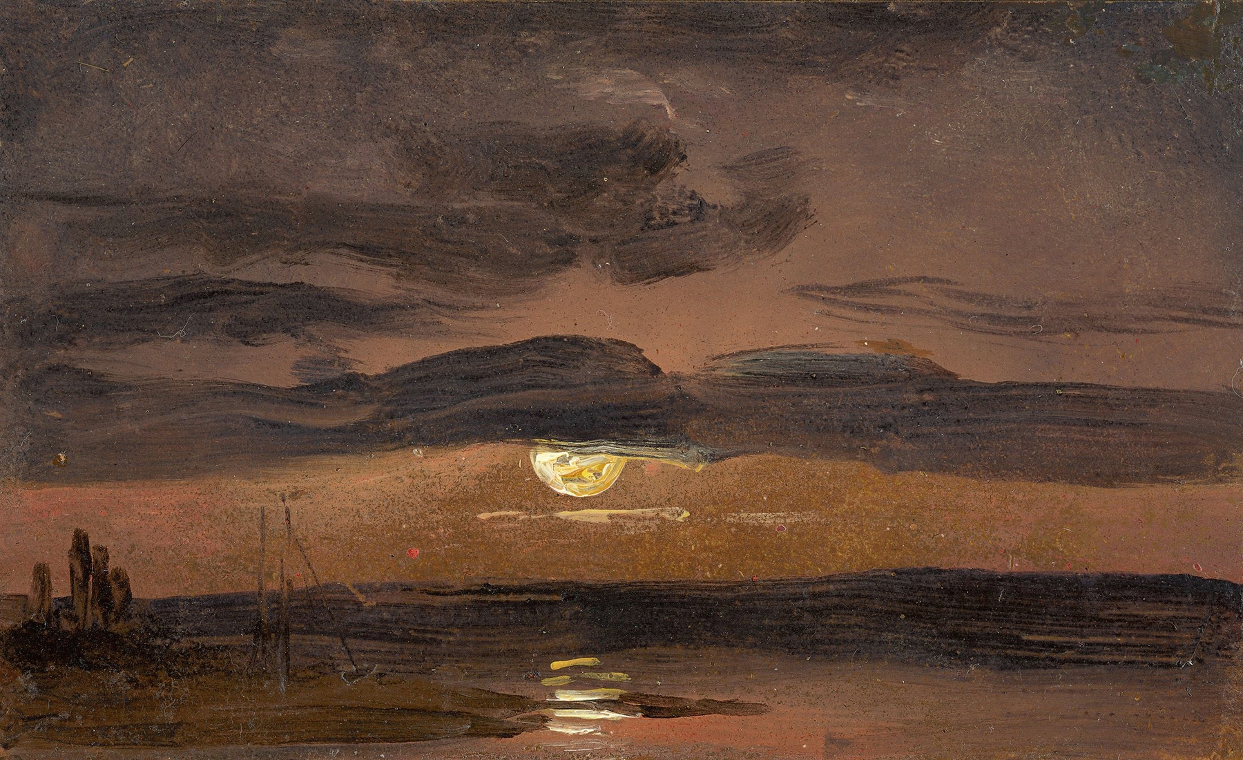 The Elbe by Moonlight, by Johan Christian Dahl, public domain