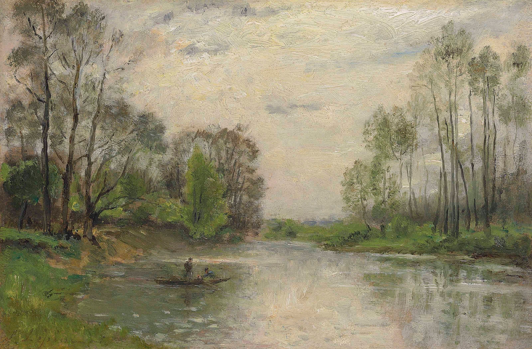 Les bords de la Marne, by Stanislas Lépine, public domain