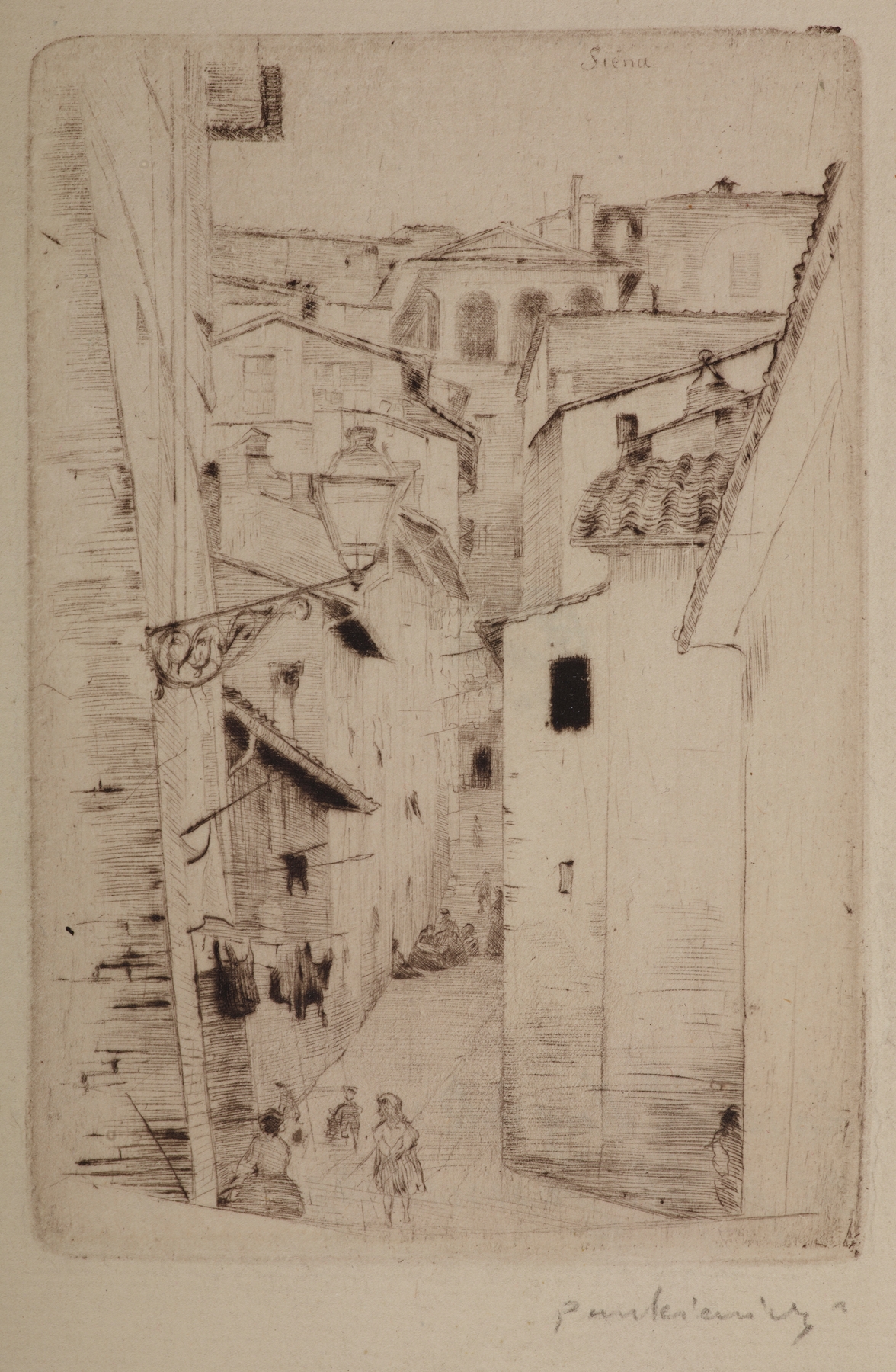 Street in Siena II, by Józef Pankiewicz, public domain