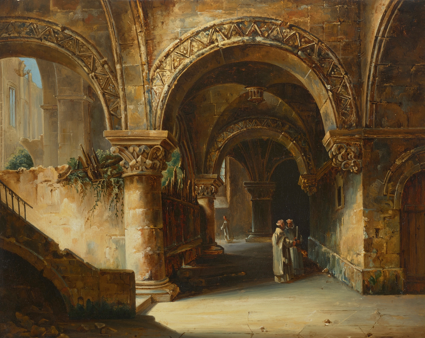 Architectural Study by Louis Jacques Mandé Daguerre, medium unknown