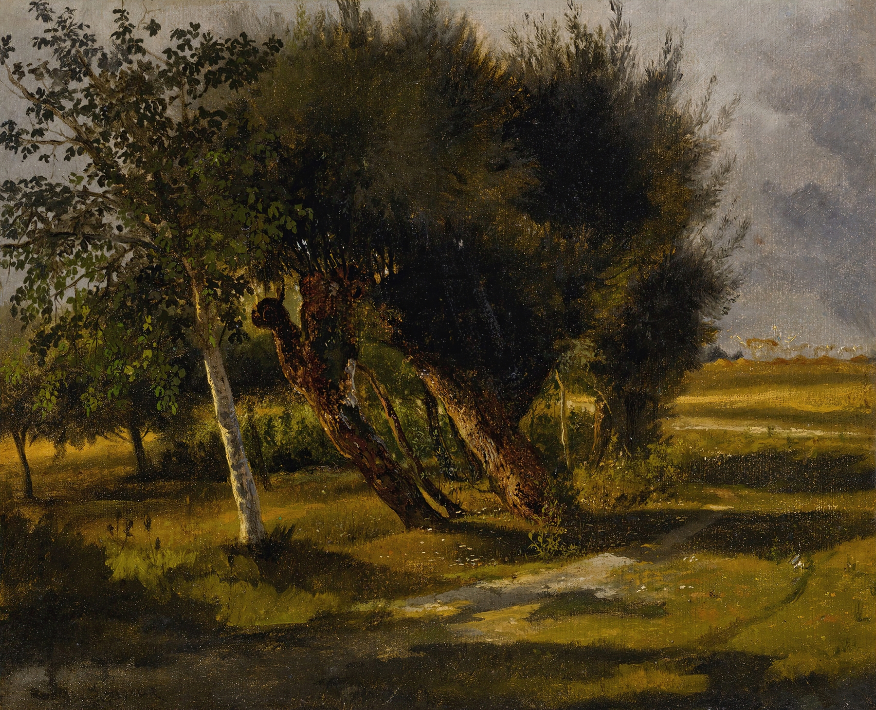 Bouquets D’Arbres Dans La Prairie, by Rosa Bonheur, public domain
