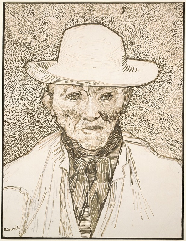 Vincent van Gogh's 'Peasant of the Camargue' depicts a rural figure in a vibrant landscape.
