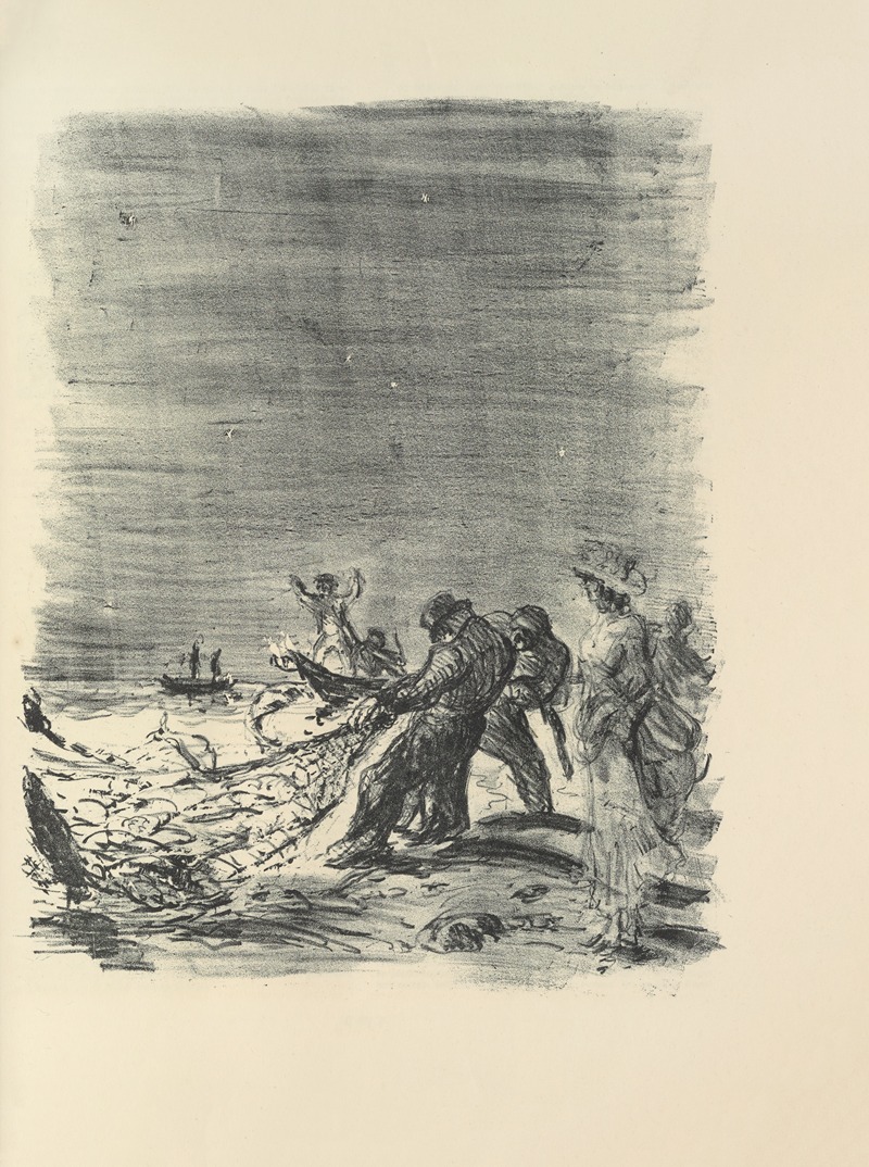 This painting by Max Slevogt captures a unique narrative through its expressive figures.