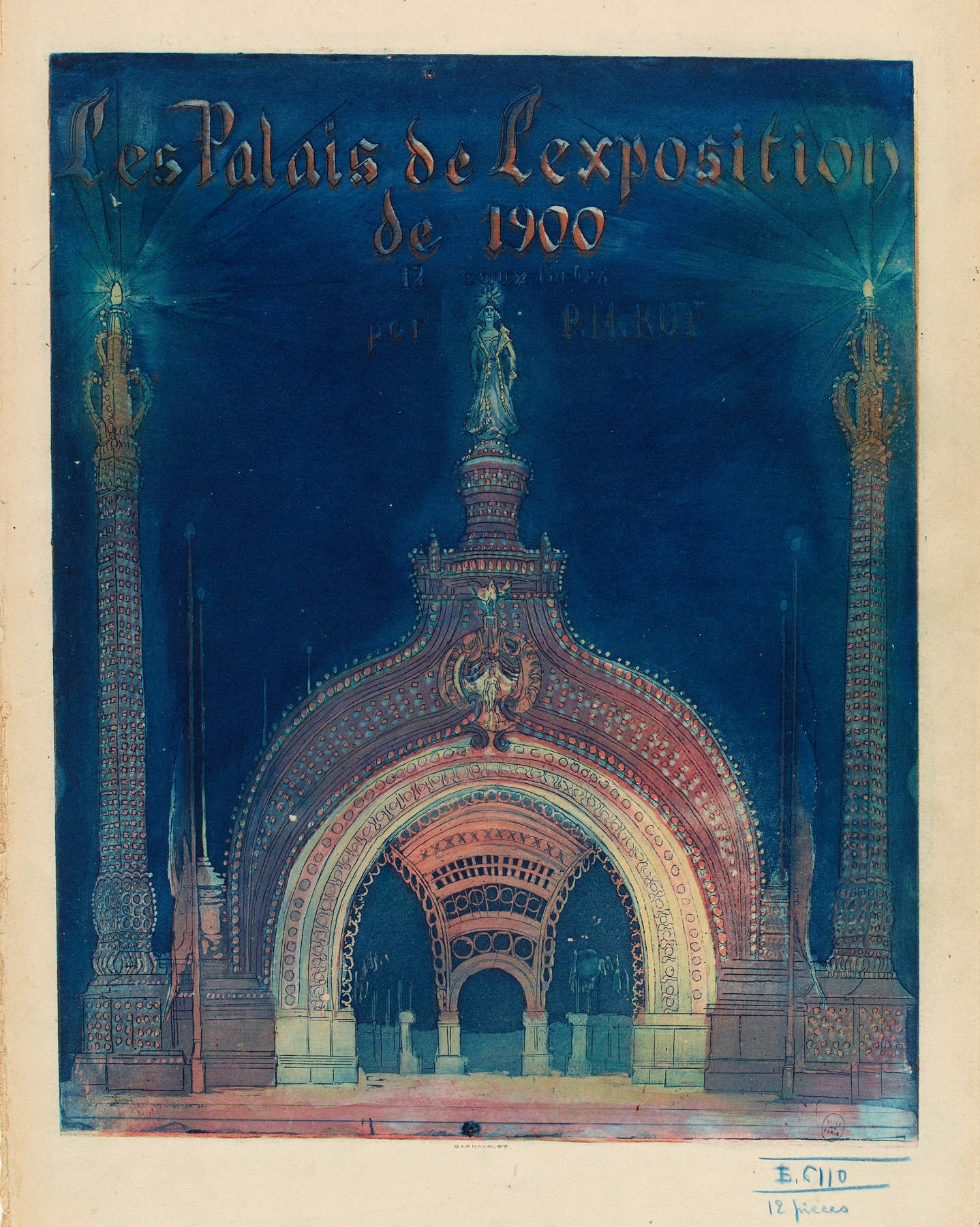 Gilded architecture by Pierre-Marcel Roy, Art Nouveau style