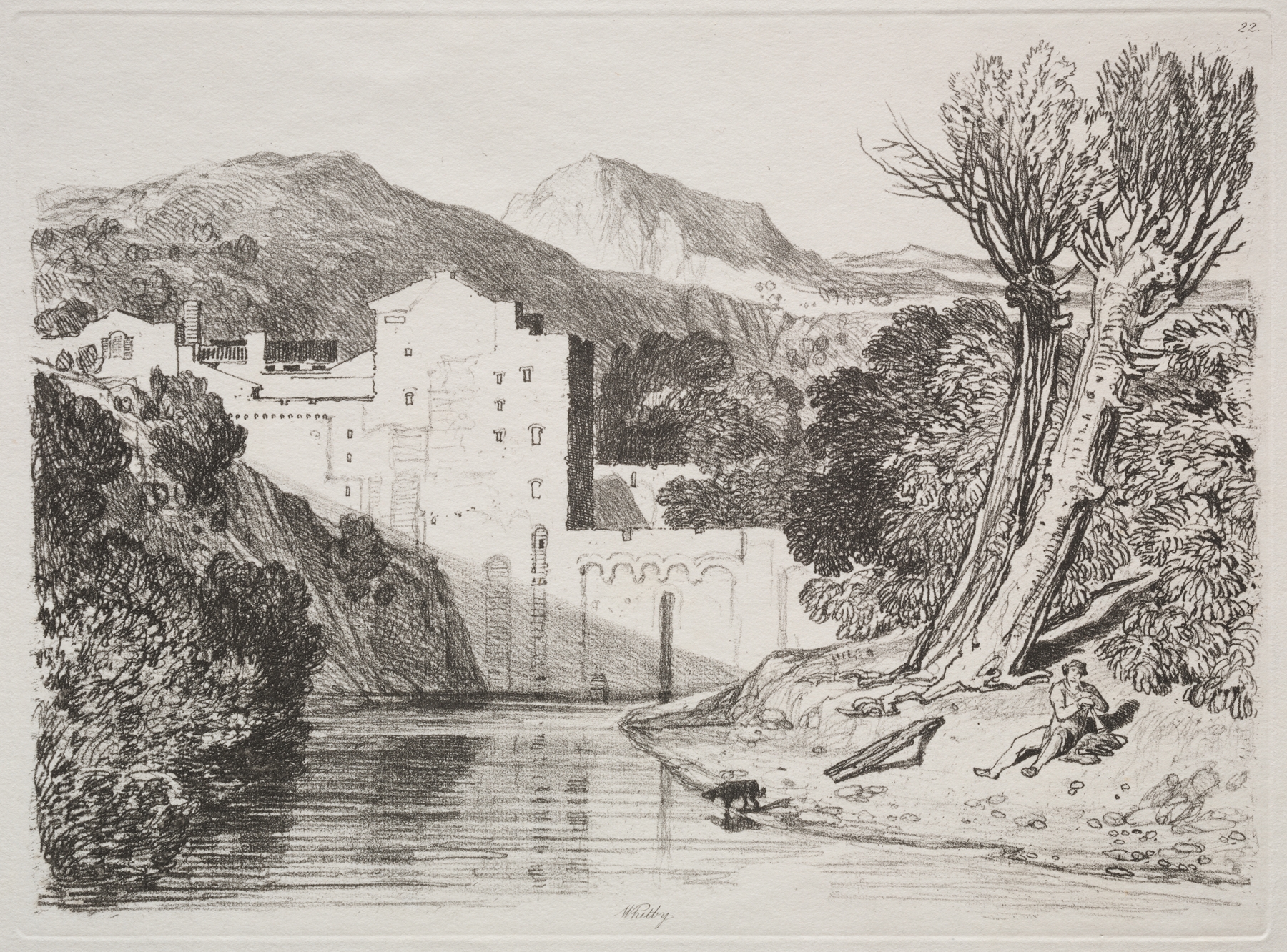 Whitby, by John Sell Cotman, public domain