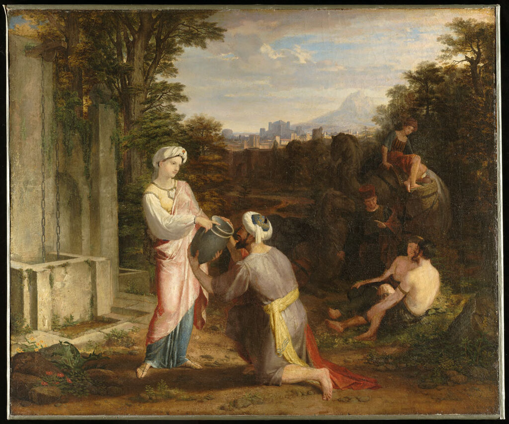 Rebecca at the Well, by Washington Allston, public domain