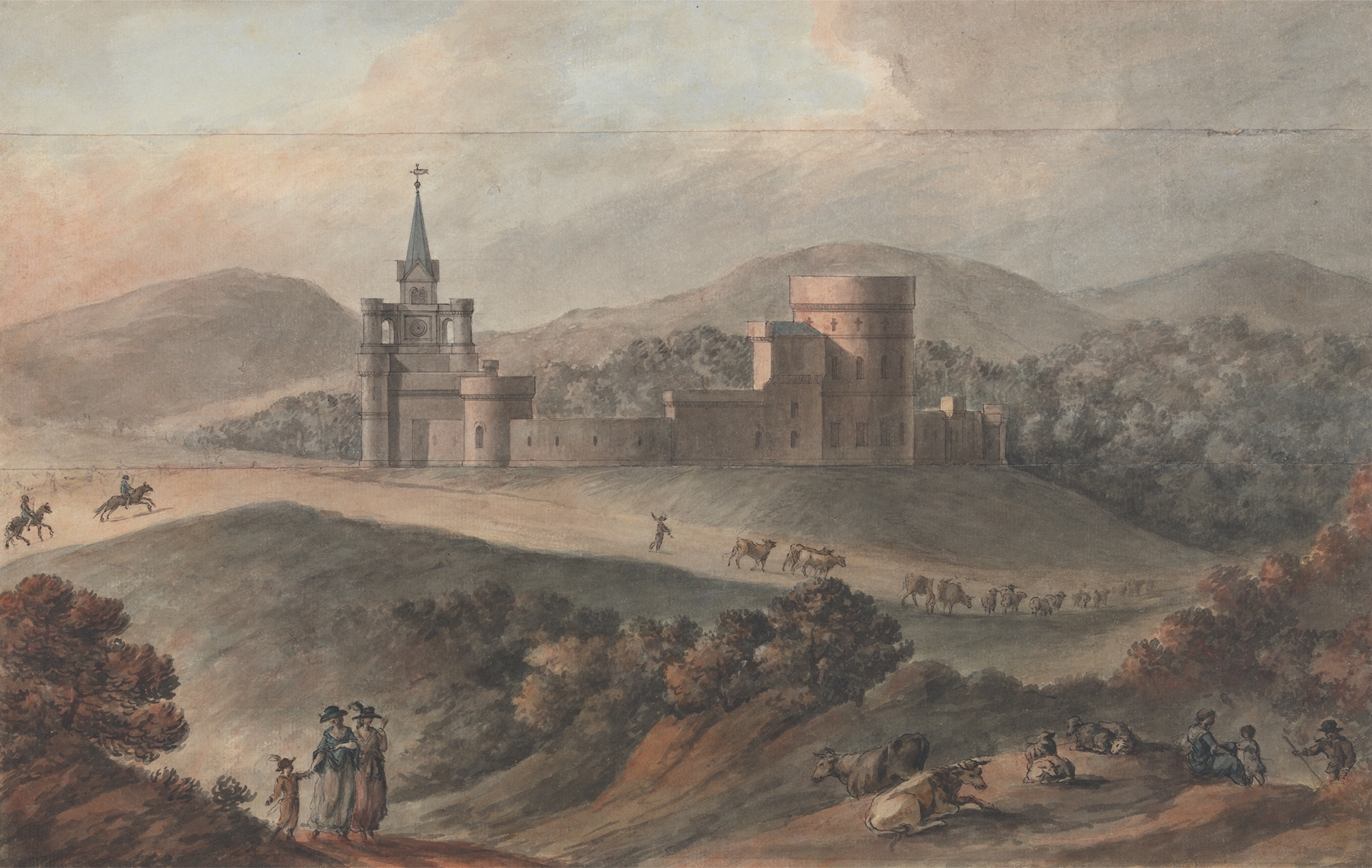 Neoclassicism stable architecture by Robert Adam