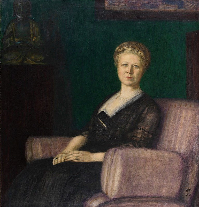 Franz von Stuck's portrait of Luise Bestehorn captures her elegance and poise.