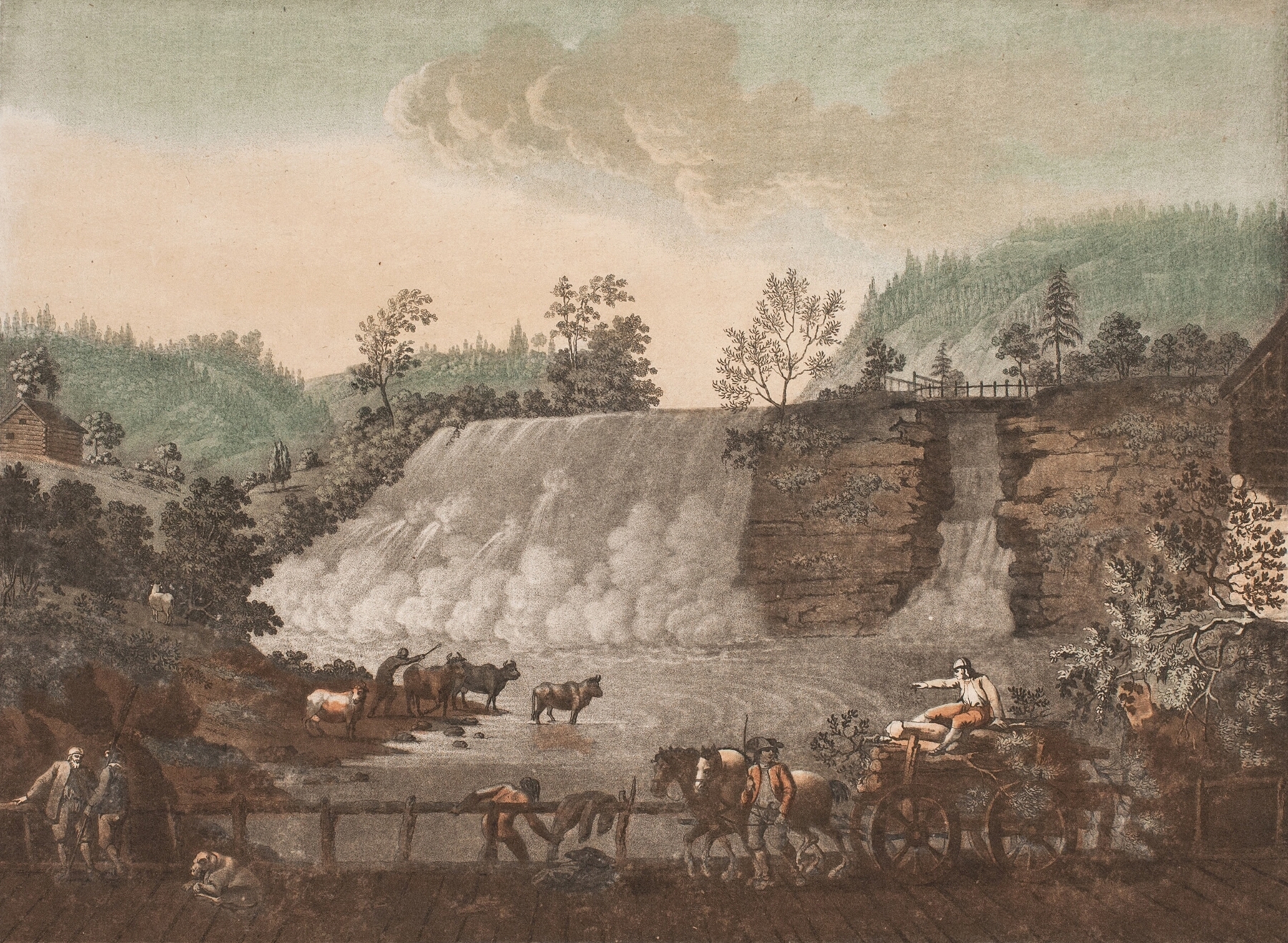 Cataracte près de vieux Brugs Hammer, by Georg Haas, public domain
