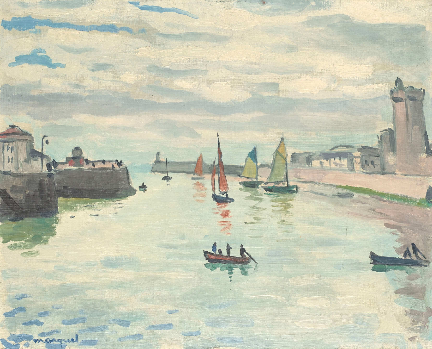 Le Port de la Chaume (Les sables d’Olonne), by Albert Marquet, public domain