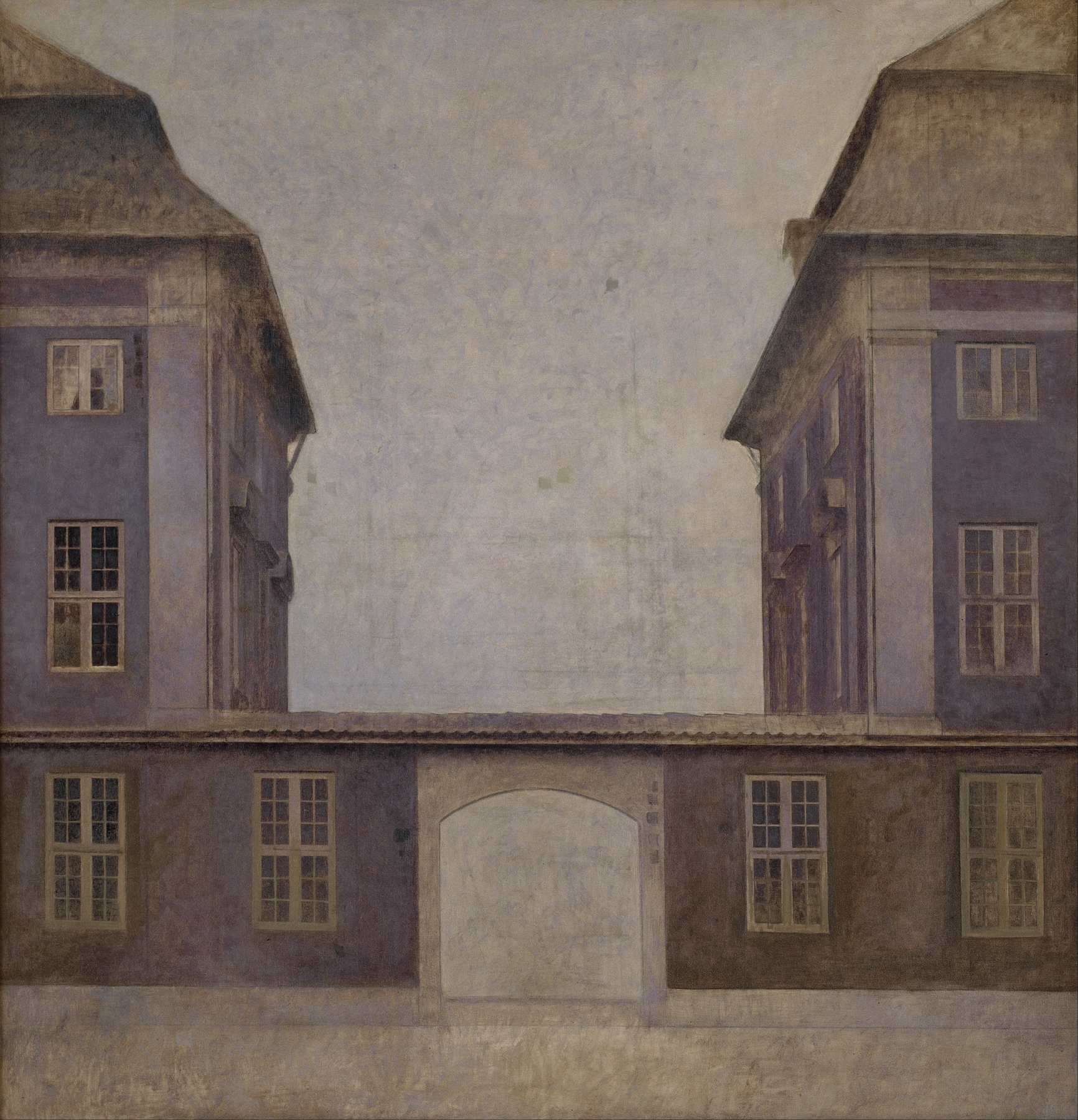 The Buildings of the Asiatic Company, seen from St. Annæ Street, by Vilhelm Hammershøi, public domain
