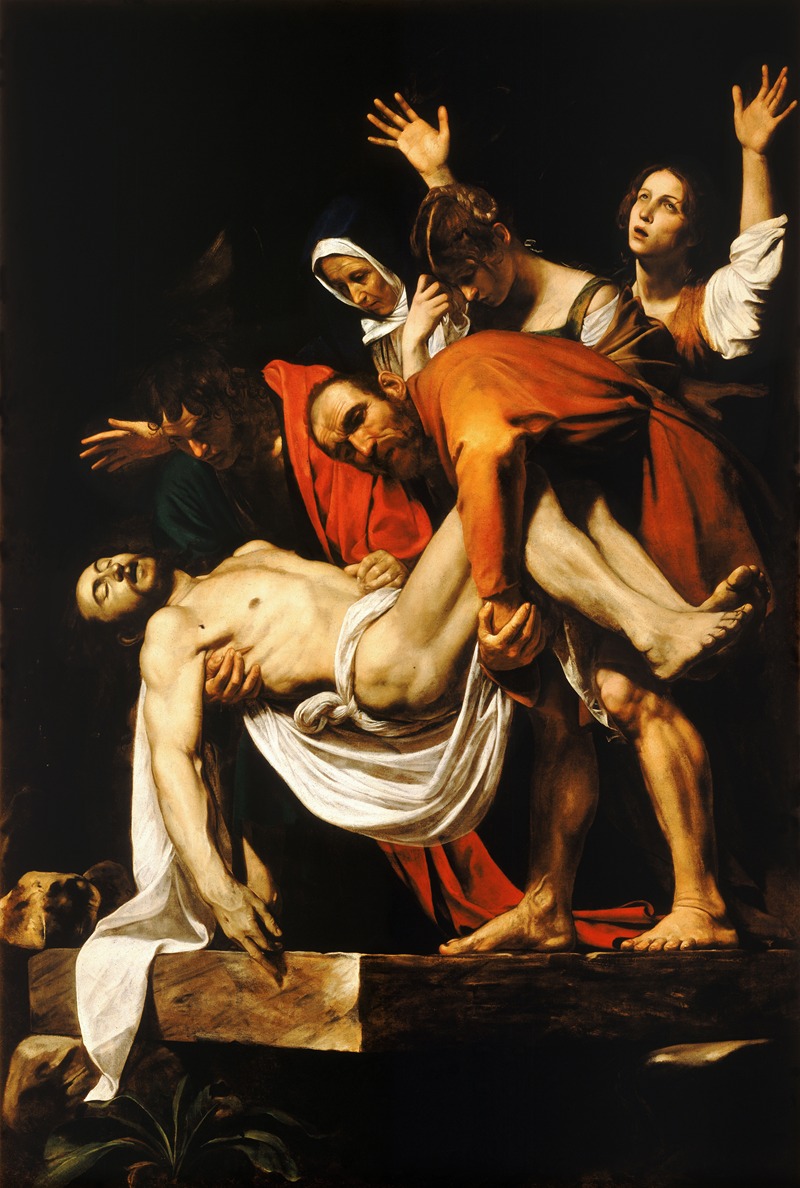 Caravaggio's 'The Entombment of Christ' captures a dramatic moment of mourning.