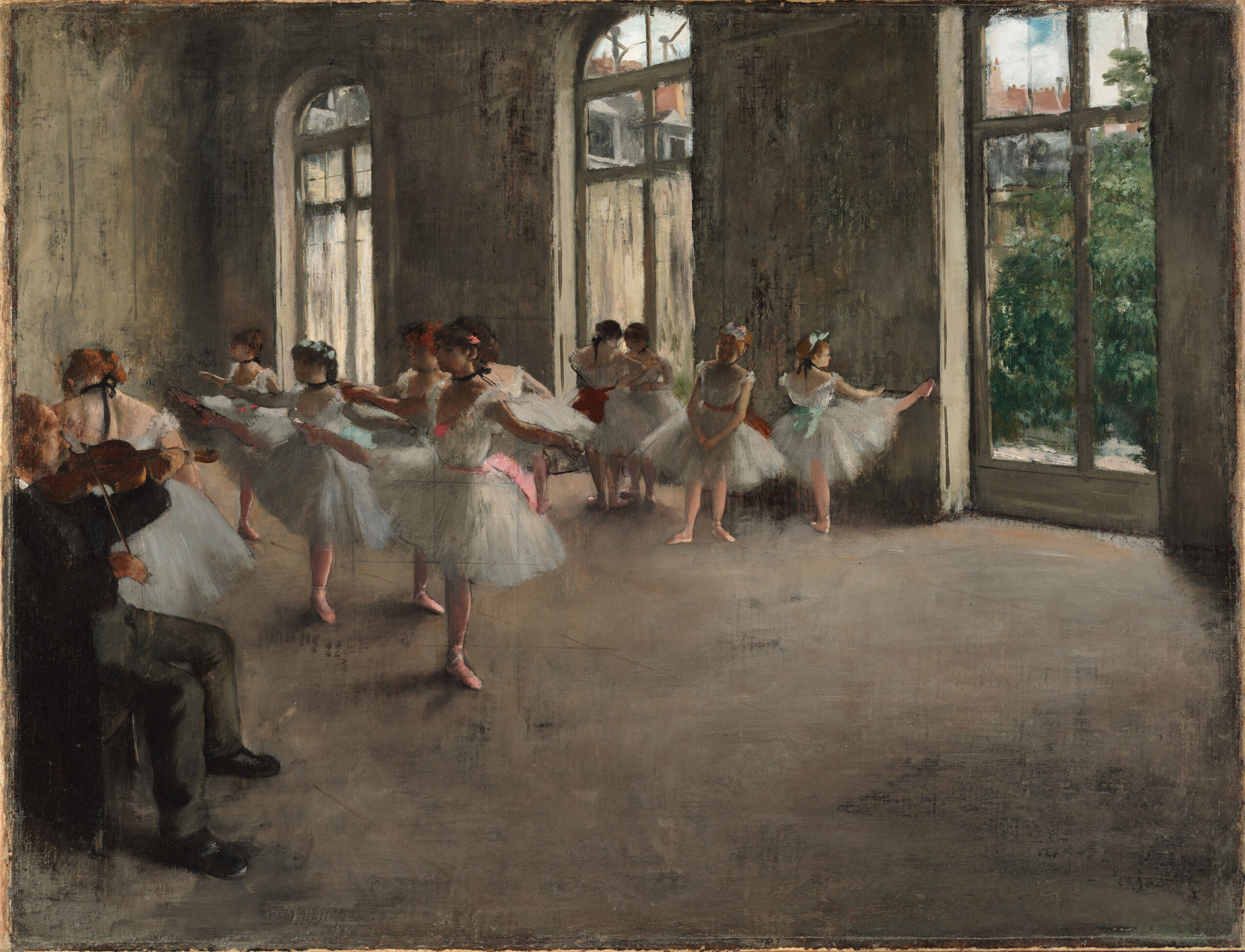 The Rehearsal, by Hilaire-Germain-Edgar Degas, public domain