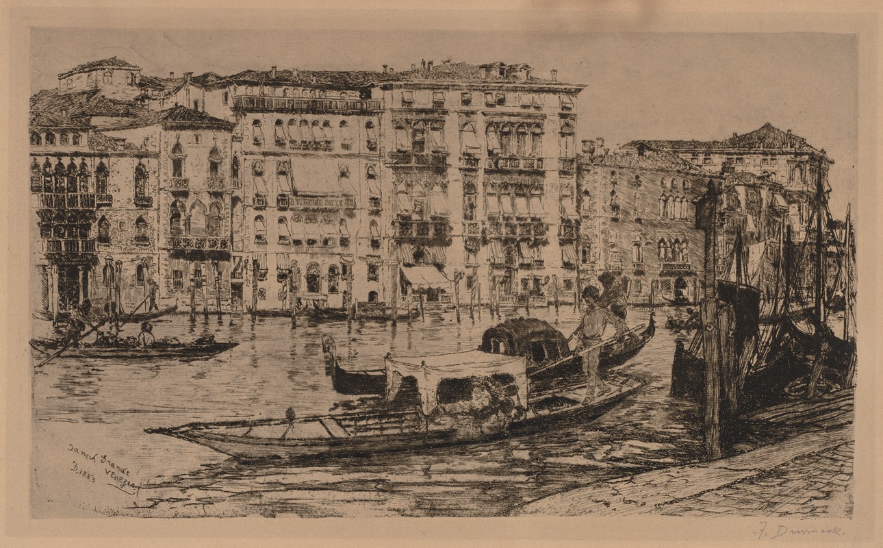 Frank Duveneck's 'Grand Canal, Venice' captures the essence of Venetian life.