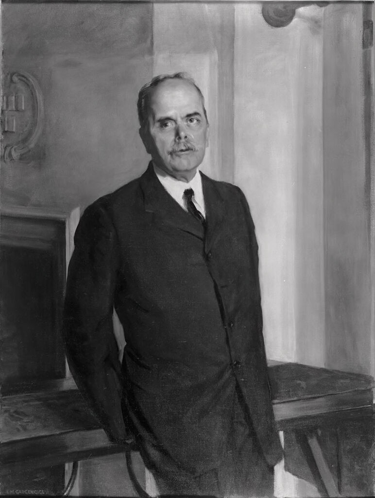 Portrait of Edward Hickling Bradford, oil on canvas by Ignaz Marcel Gaugengigl