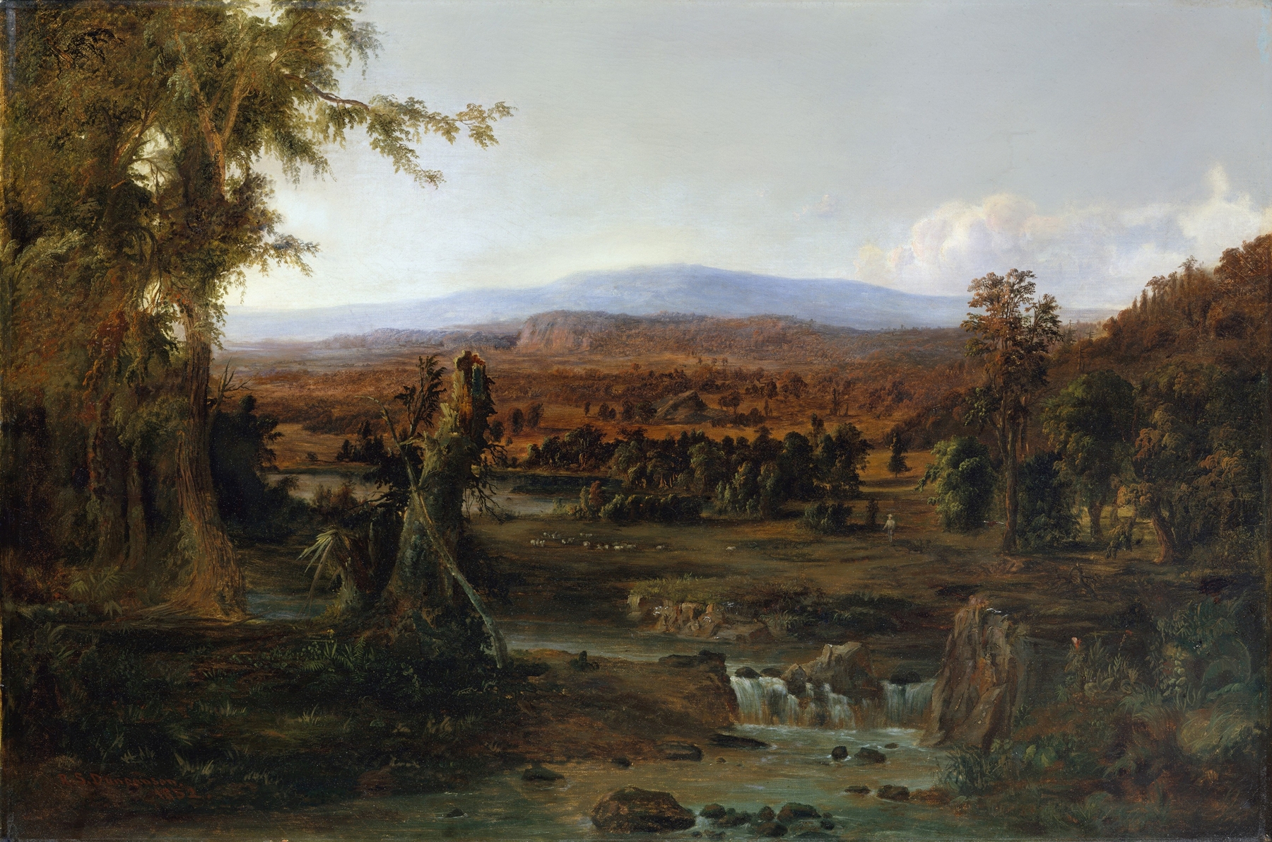 Landscape with Shepherd, by Robert S. Duncanson, public domain