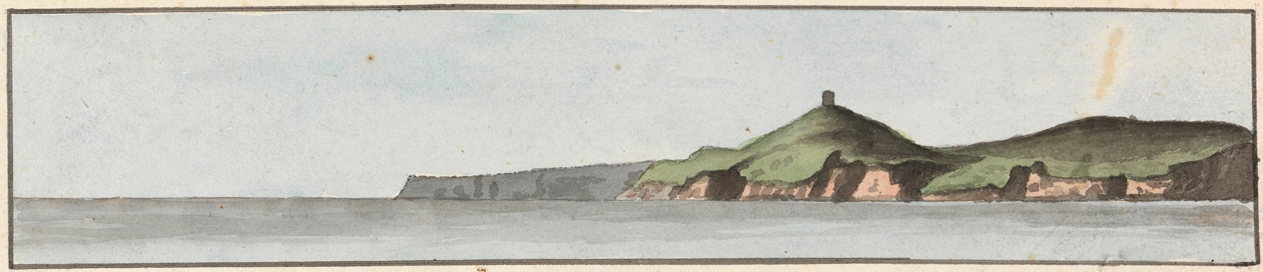 Watercolour of a ram's head by John Thomas Serres