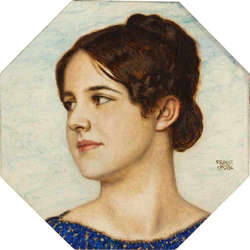Franz von Stuck's 'Portrait of His Daughter, Marie' captures a moment of familial intimacy.