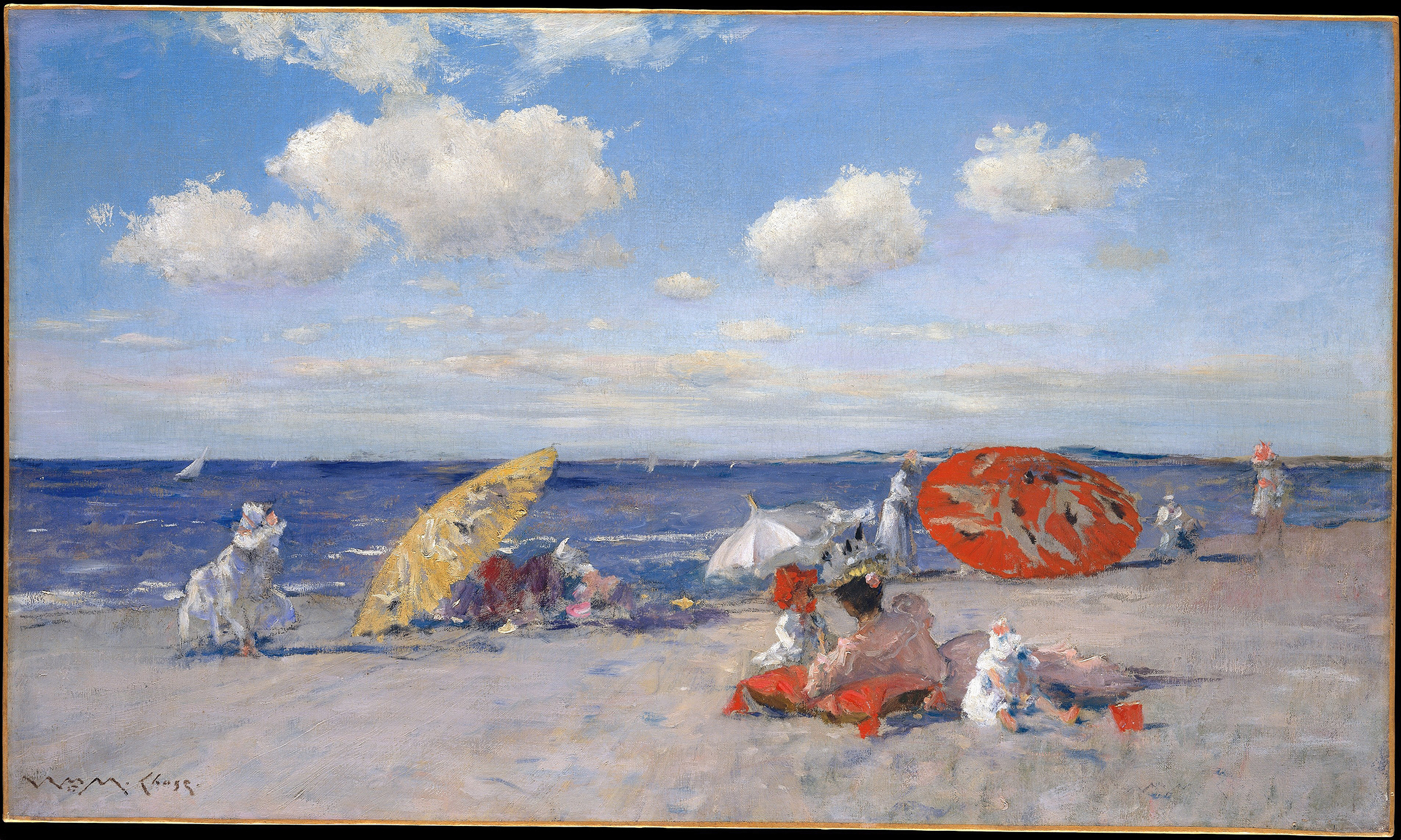 At the Seaside, by William Merritt Chase, public domain