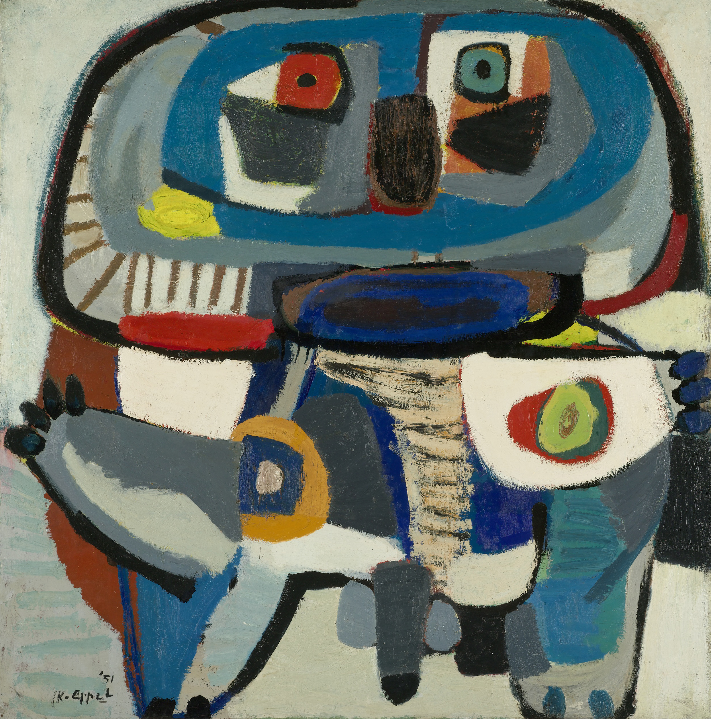Square Man, by Karel Appel, public domain